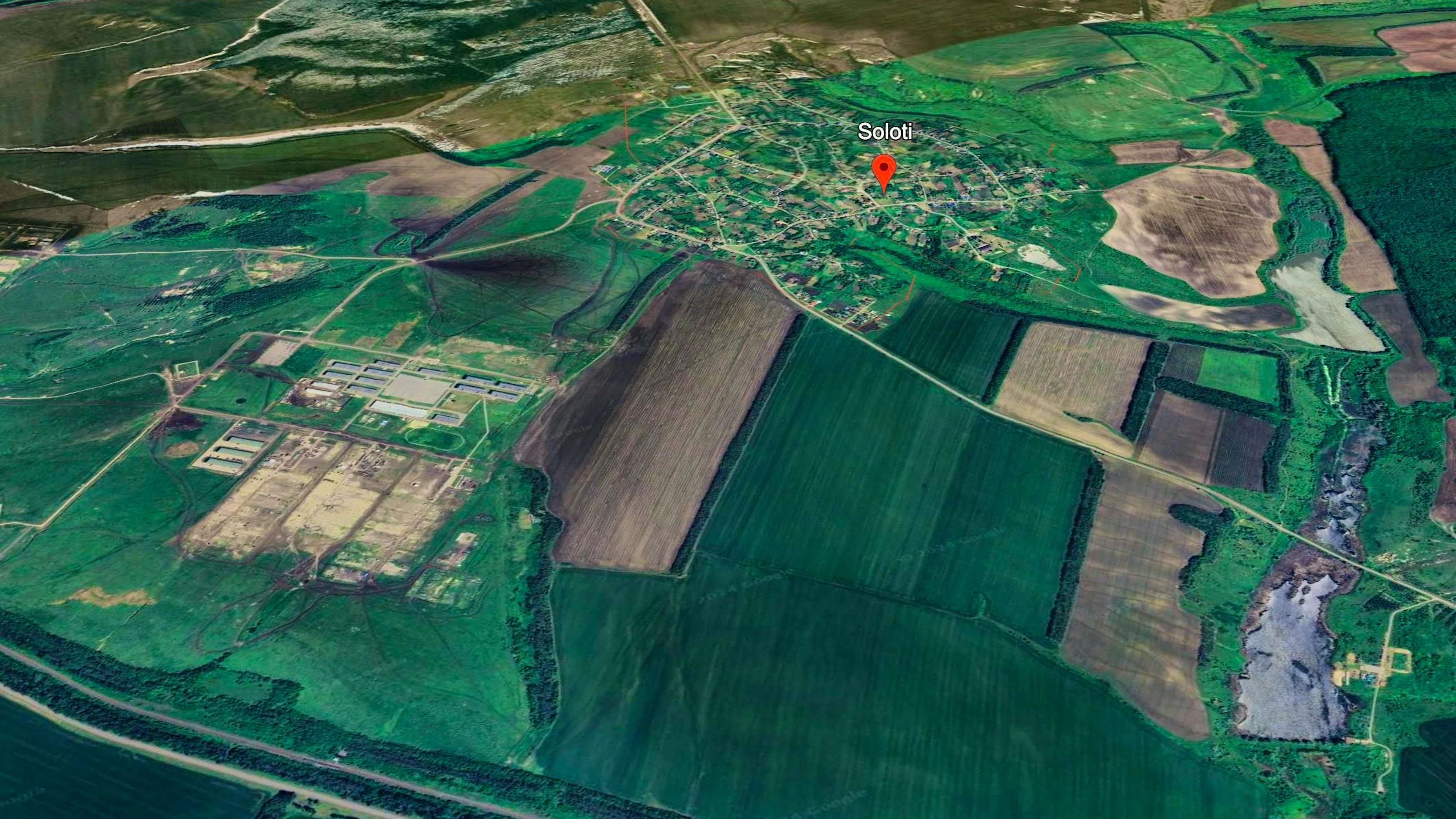 A Soloti (in basso a sinistra) si trova una grande area di addestramento dell'esercito russo.