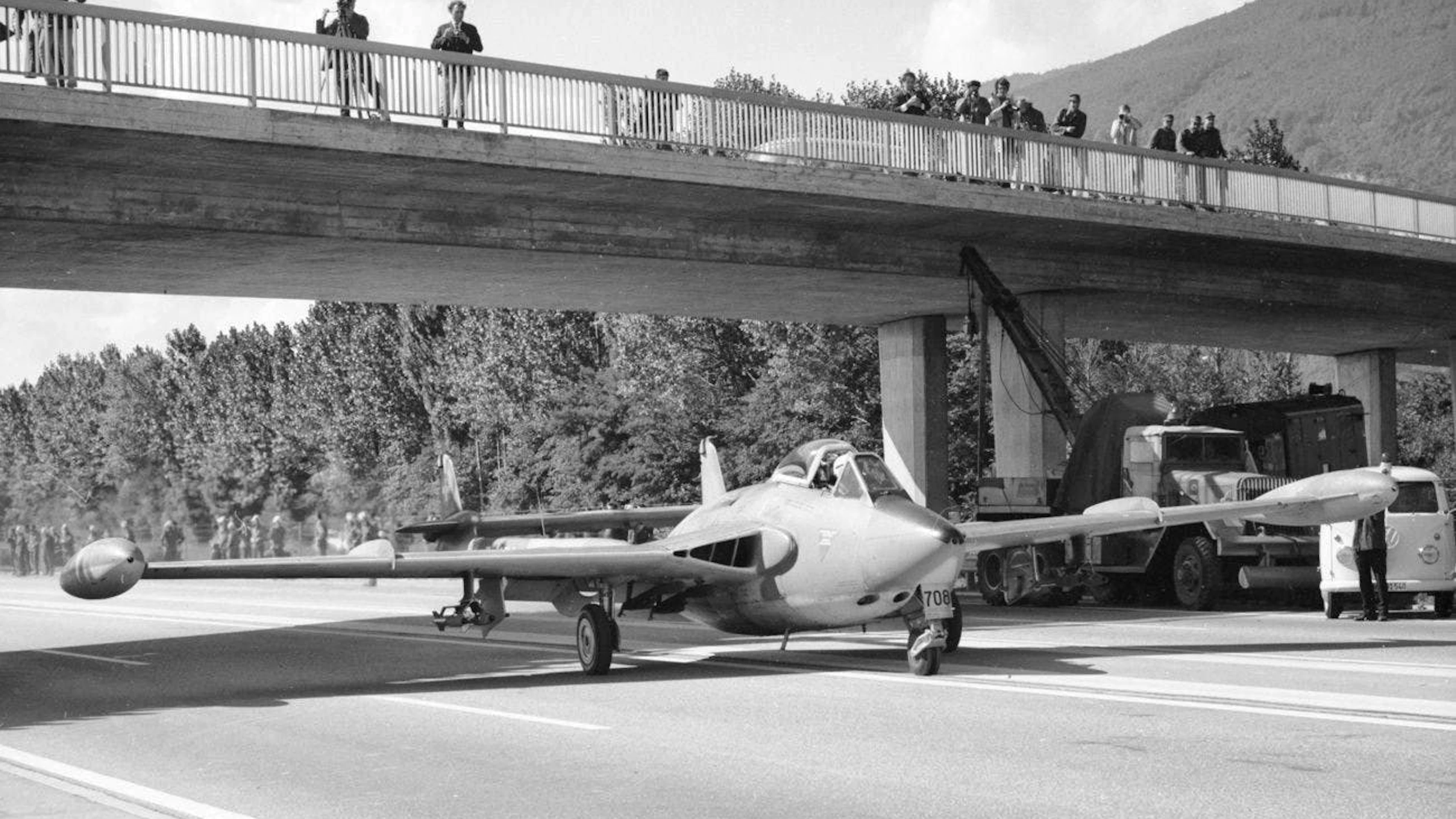 Il de Havilland Venom DH-112 fu costruito su licenza in Svizzera e volò fino al 1984 circa.