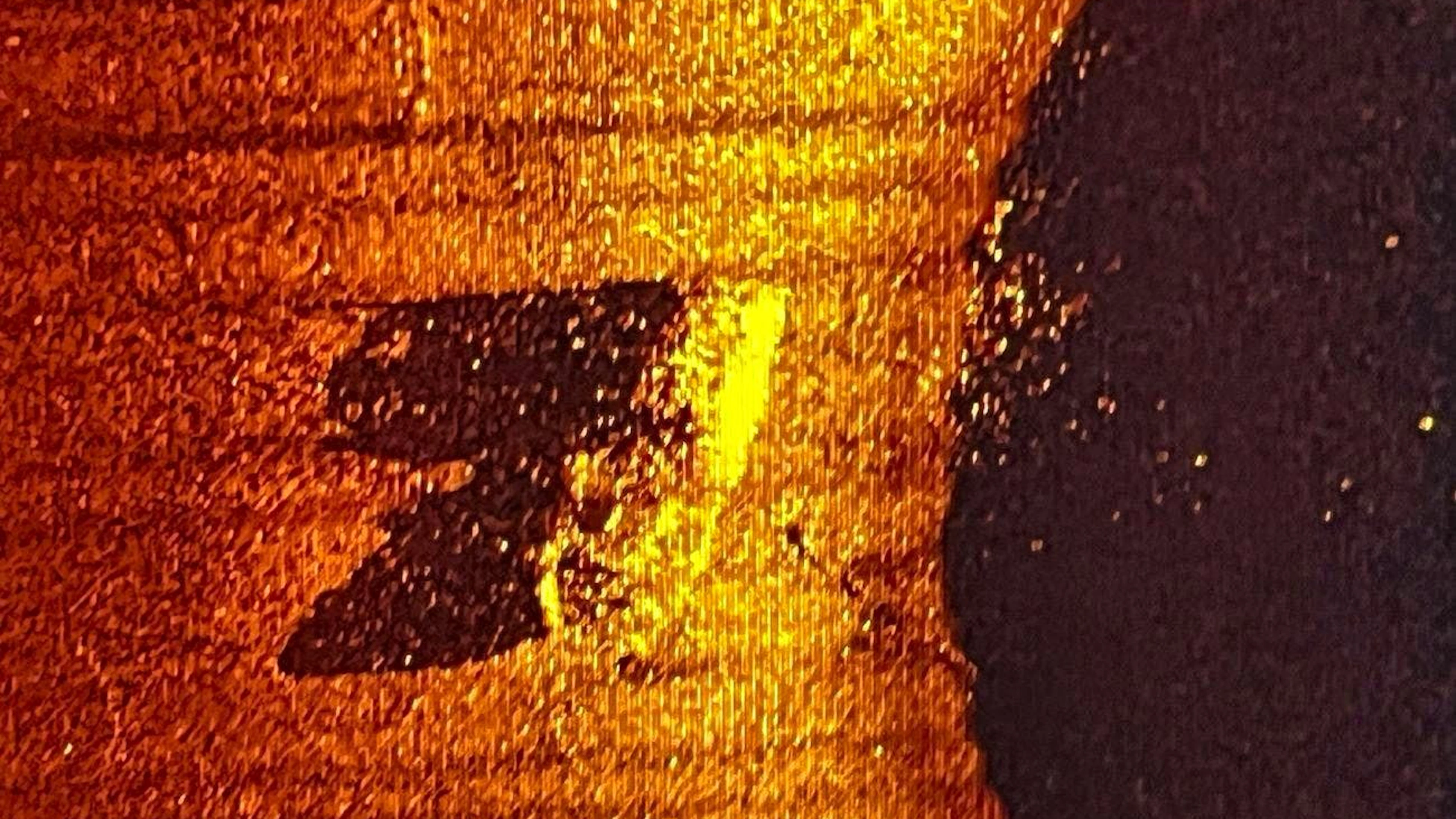 L'immagine del sonar mostra la nave Quest perduta sulla chiglia sott'acqua al largo della costa del Labrador, in Canada.