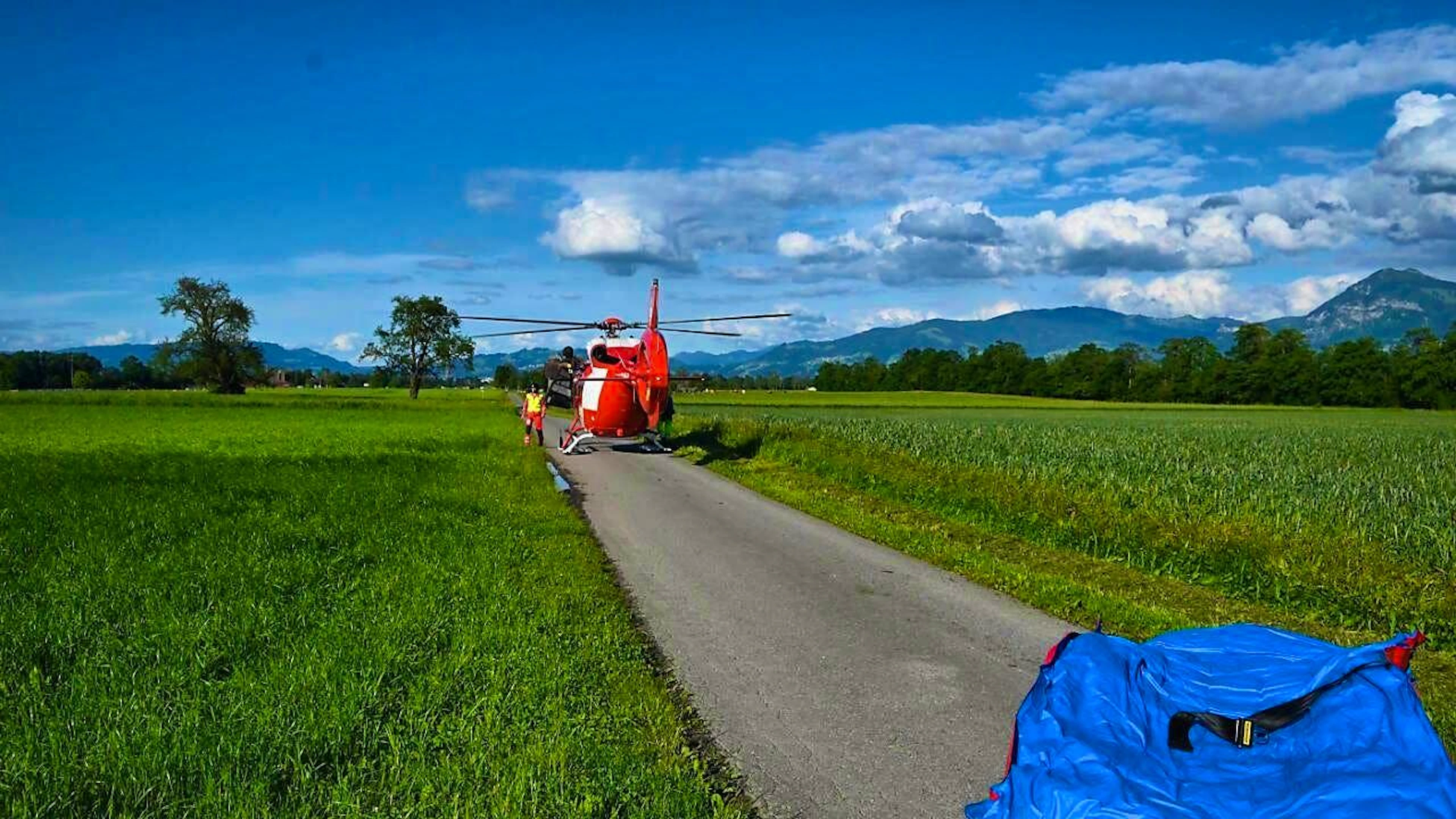 The e-bike rider involved in the accident was flown to hospital by helicopter. (archive picture)