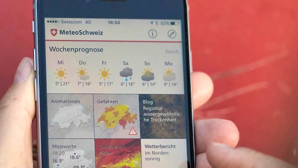 Swiss weather forecasts are produced using a new model