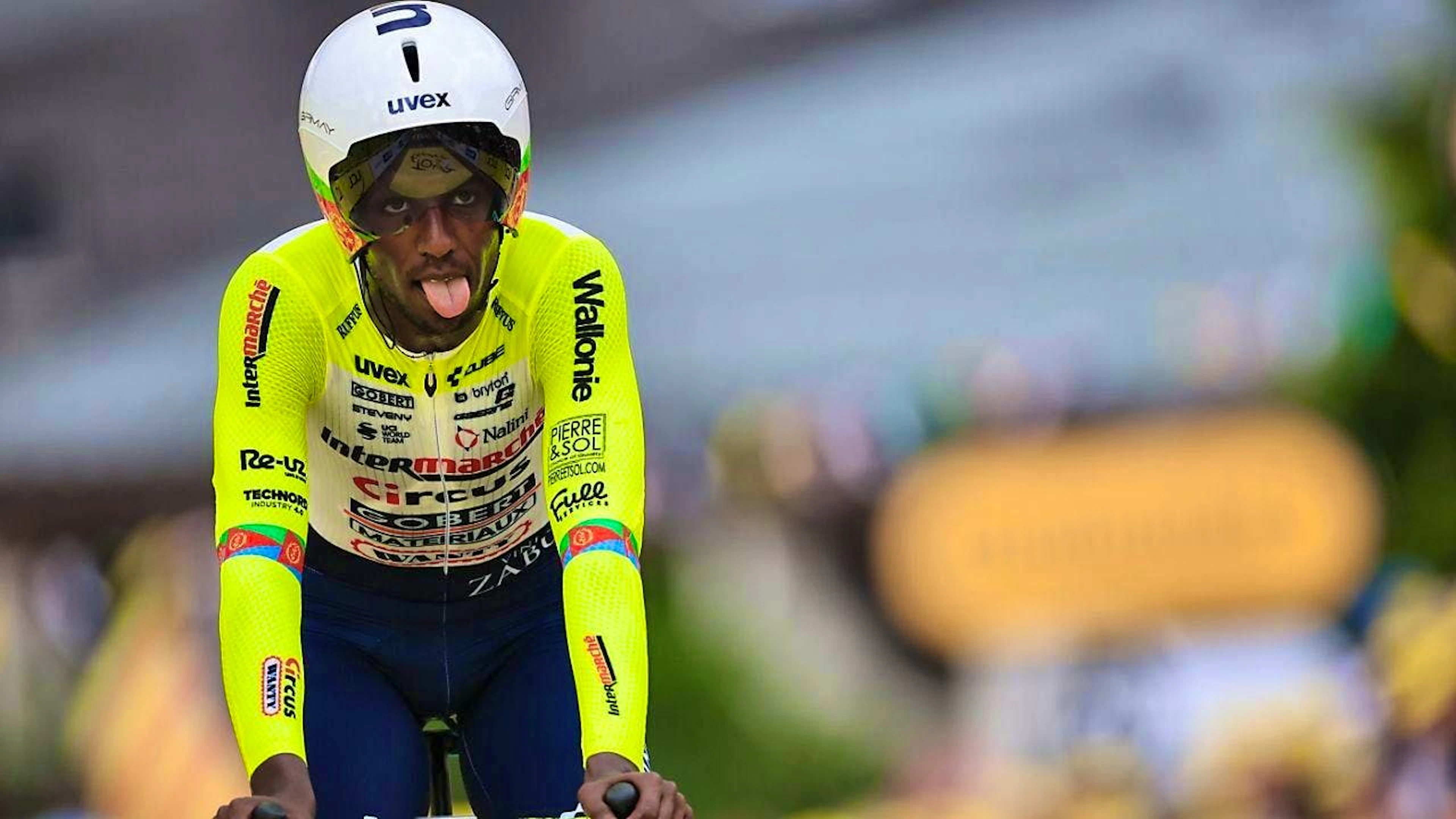 First stage win in the Tour de France for Eritrean Biniam Girmay