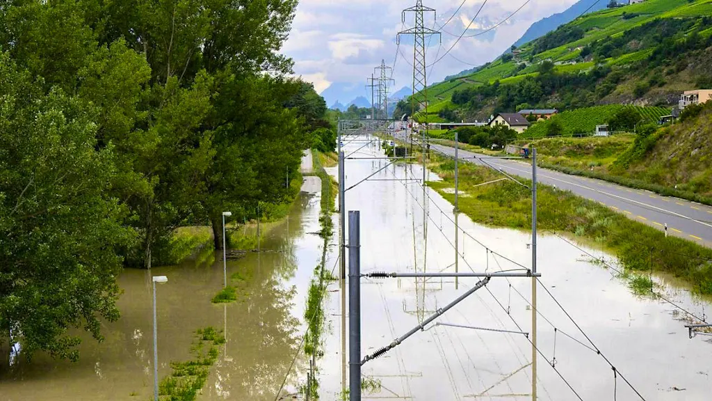 Railroad line between Leuk and Gampel-Steg VS closed until Thursday
