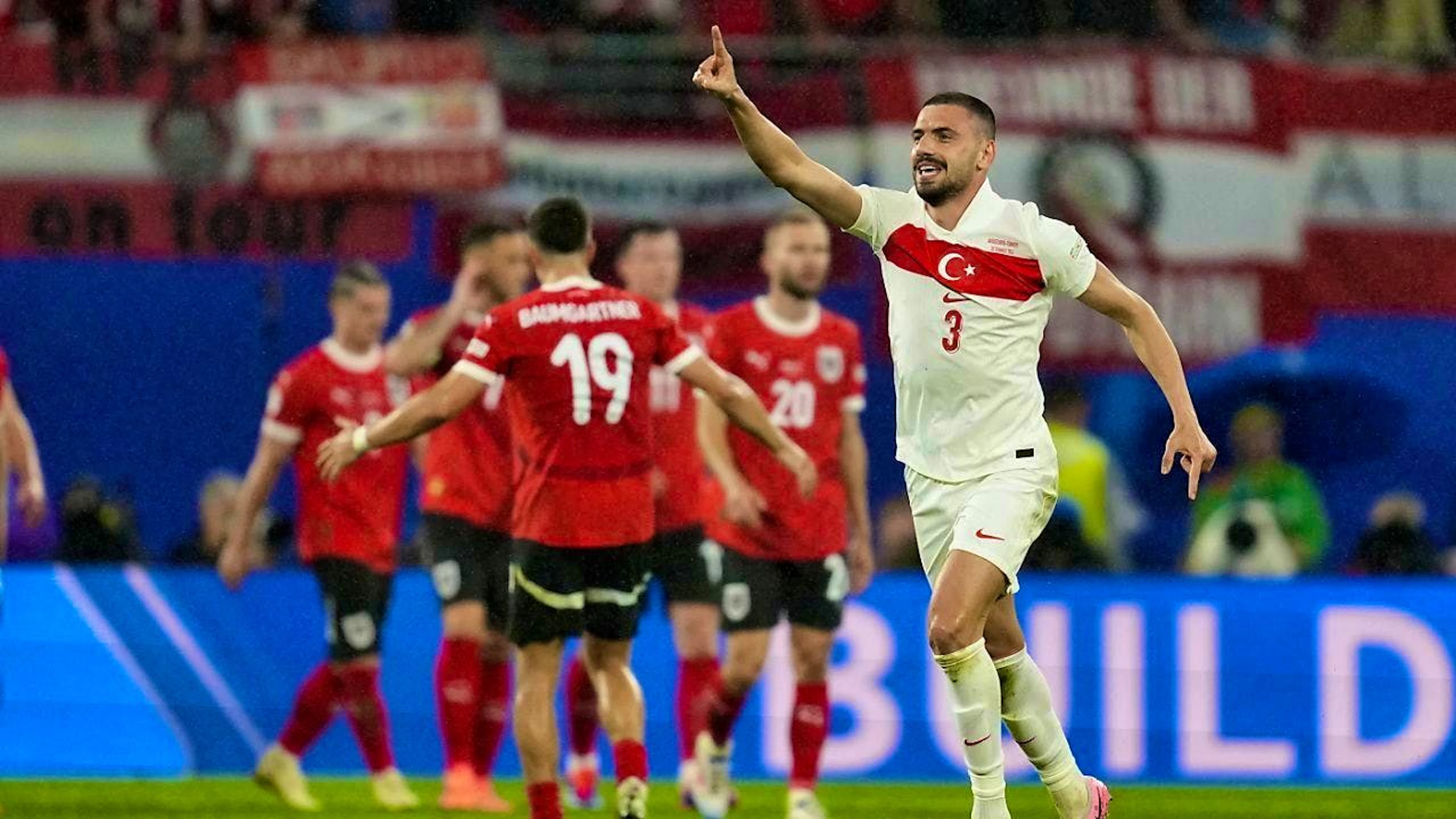 Merih Demiral was Turkey's double goal scorer and match-winner in the round of 16 against Austria
