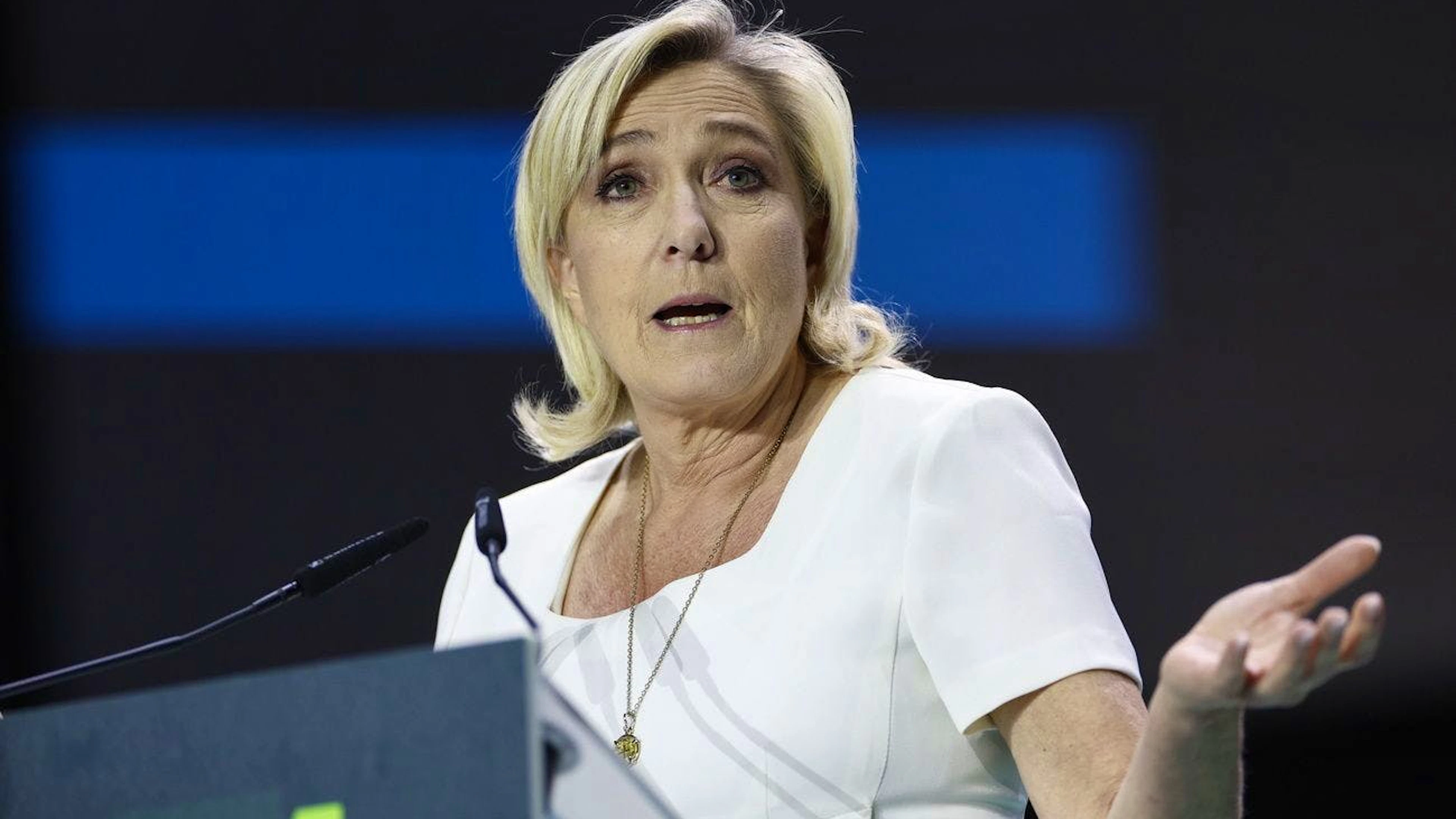 Marine Le Pen in una foto del maggio del 2024.