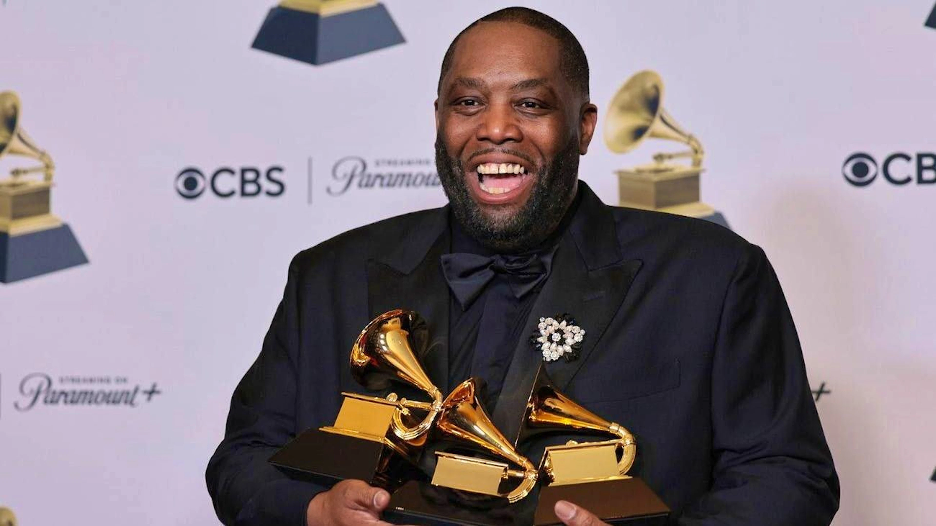 Multiple winner Killer Mike at the 2024 Grammys EPA/ALLISON DINNER