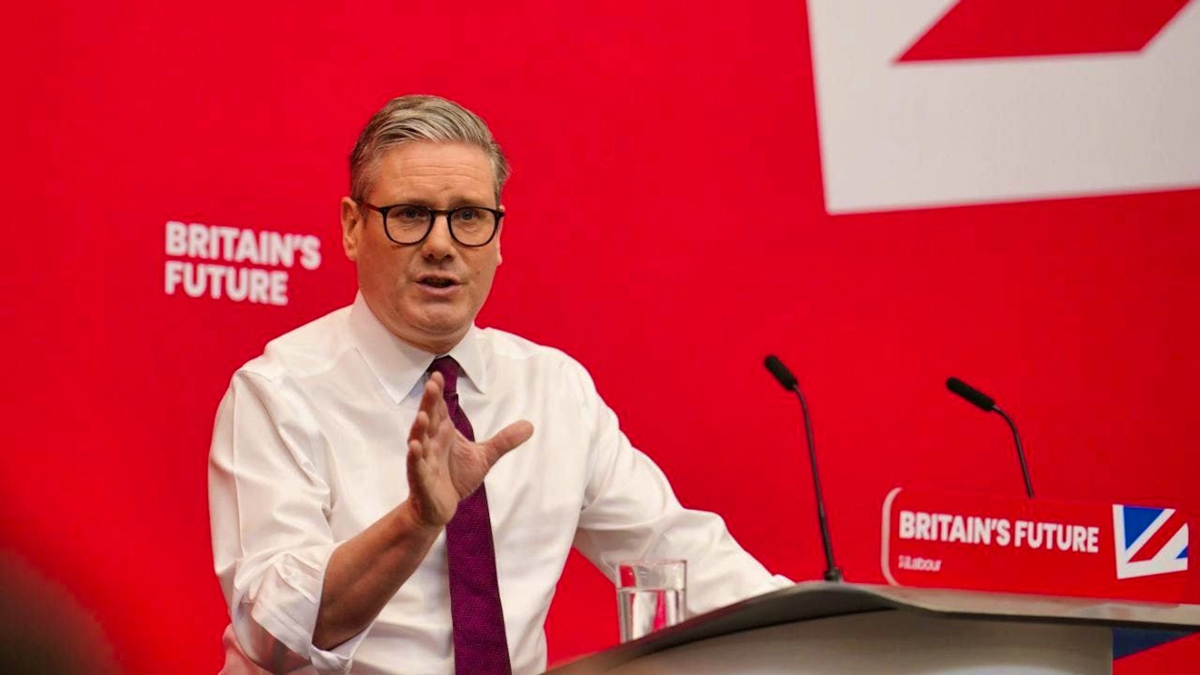 ARCHIVE - Sir Keir Starmer, leader of the UK Labour Party, speaks at an election rally. Photo: Jordan Pettitt/PA Wire/dpa