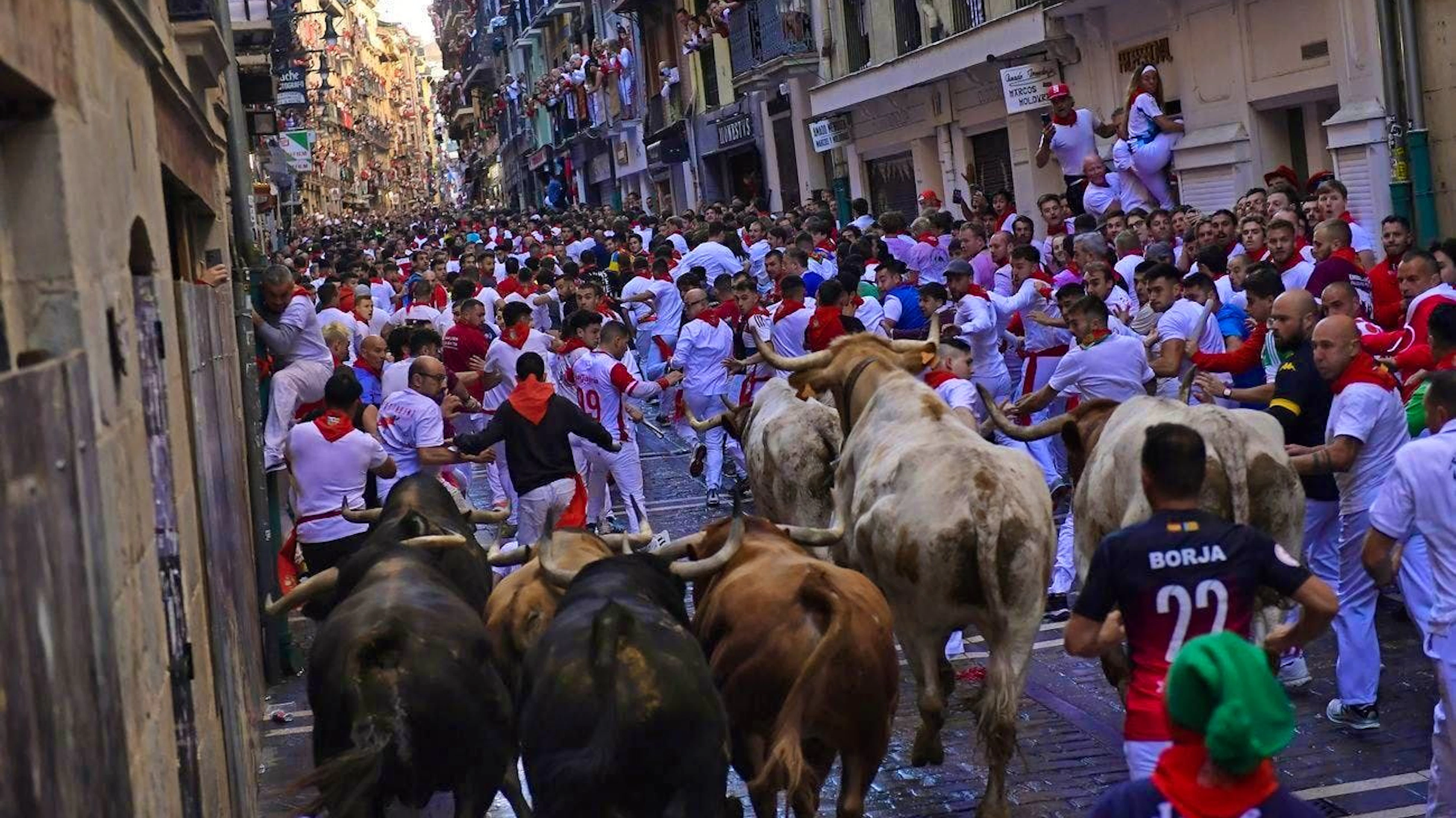 Impression from Pamplona on July 7.