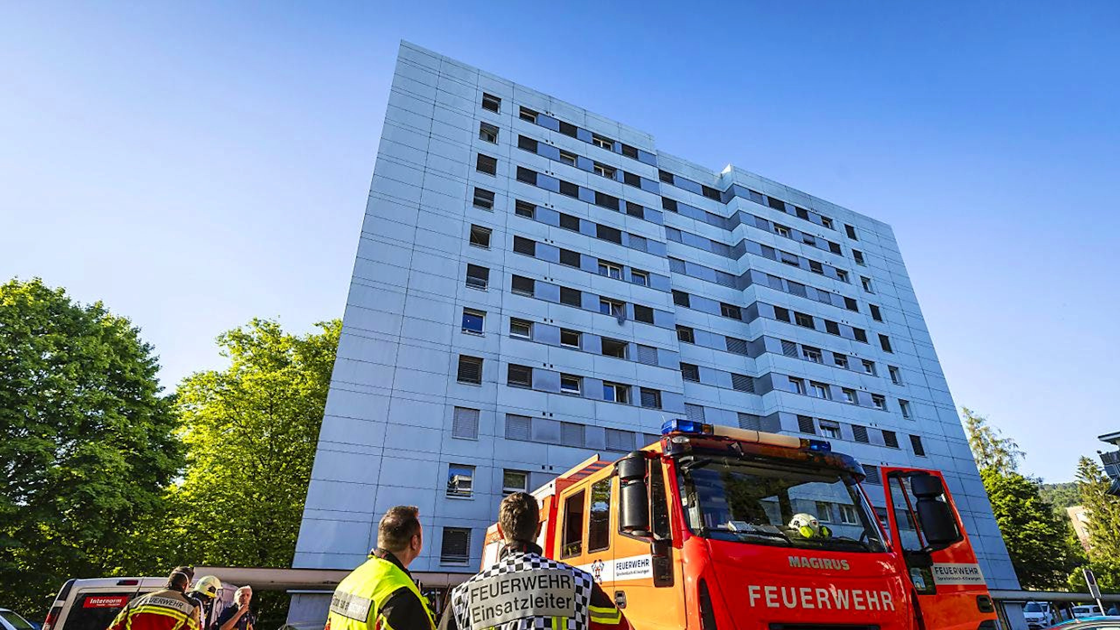 Il palazzo dove è scoppiato l'incendio.
