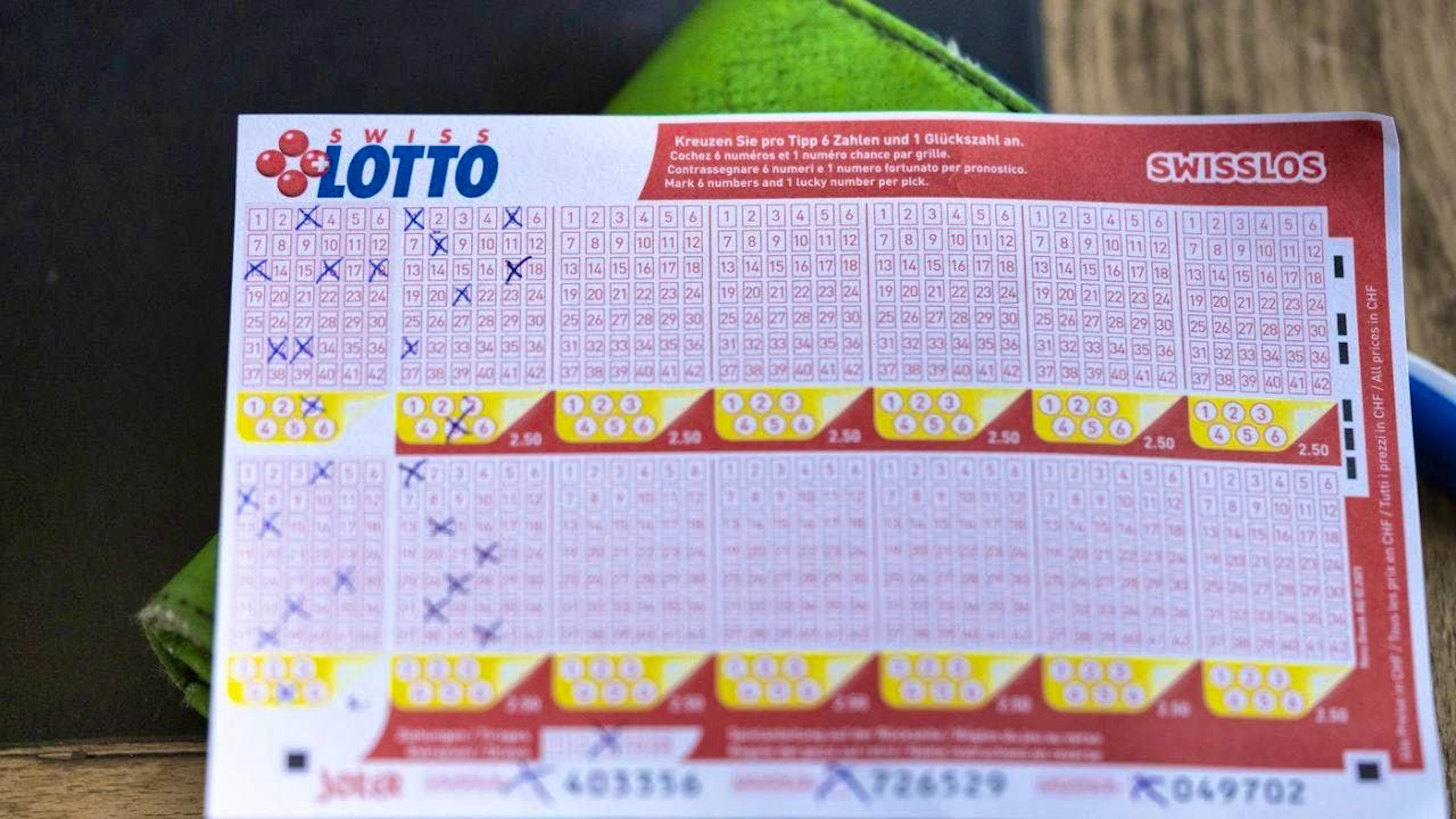 No million-dollar winnings: no-one matched the six correct numbers in Wednesday's draw. (symbolic image)