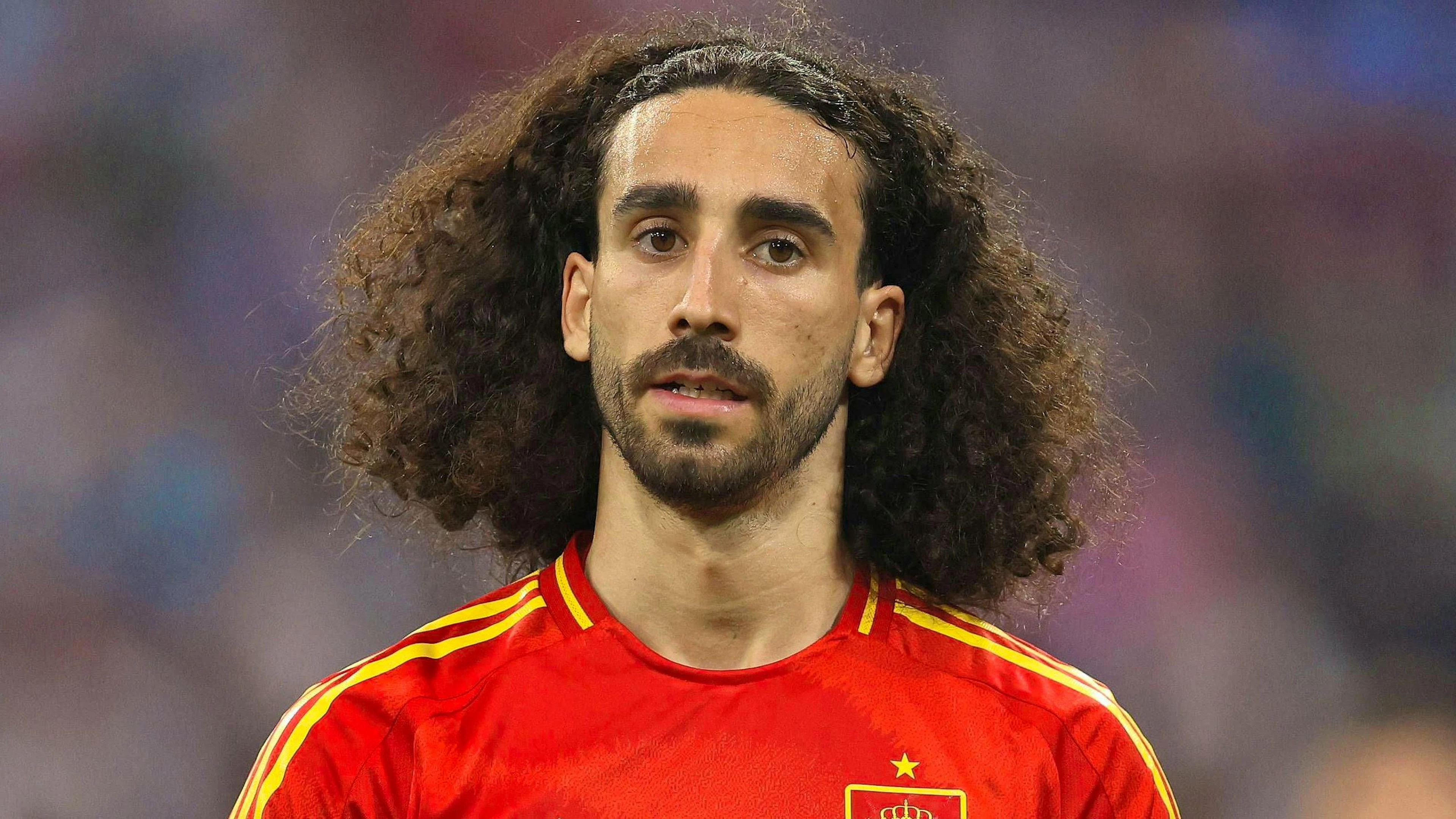 Marc Cucurella leaves France behind with Spain after Germany.