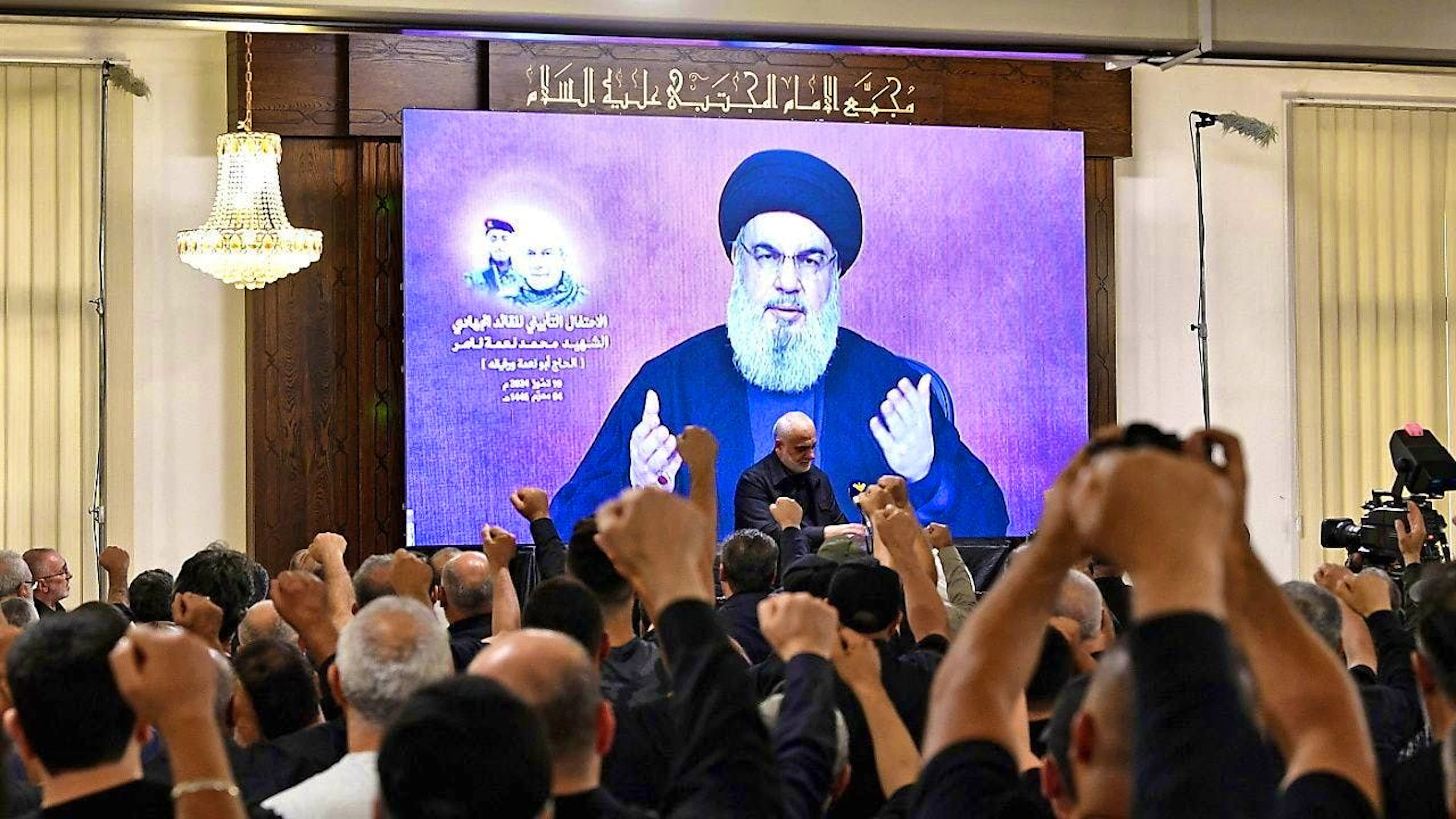 According to its leader in Lebanon, Hassan Nasrallah, the Islamist Hezbollah militia will accept a decision by its ally Hamas on a ceasefire in the Gaza Strip.