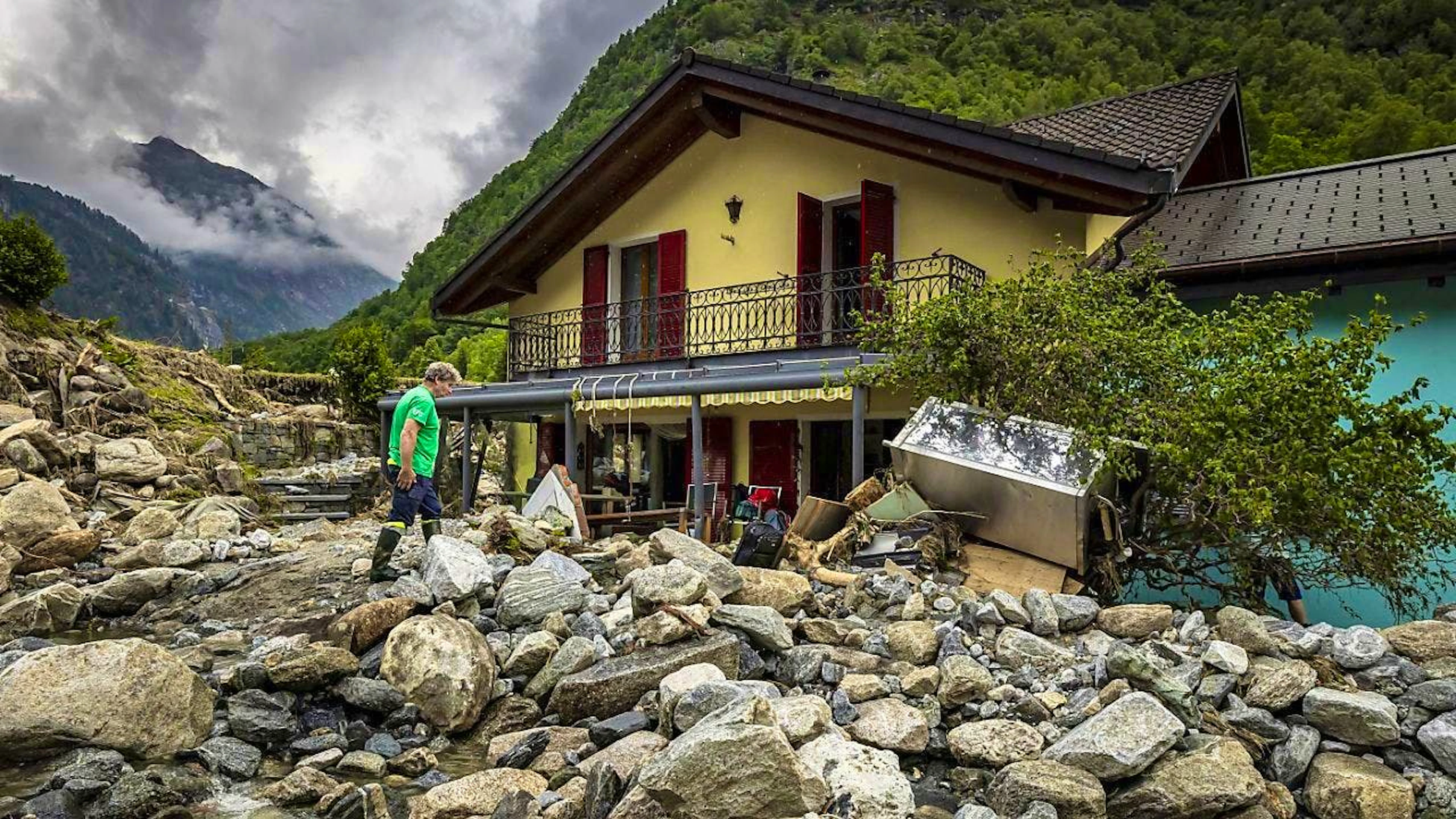 The storms from mid-June to early July 2024 caused total insured losses of CHF 160 to 200 million in Switzerland. (archive image)