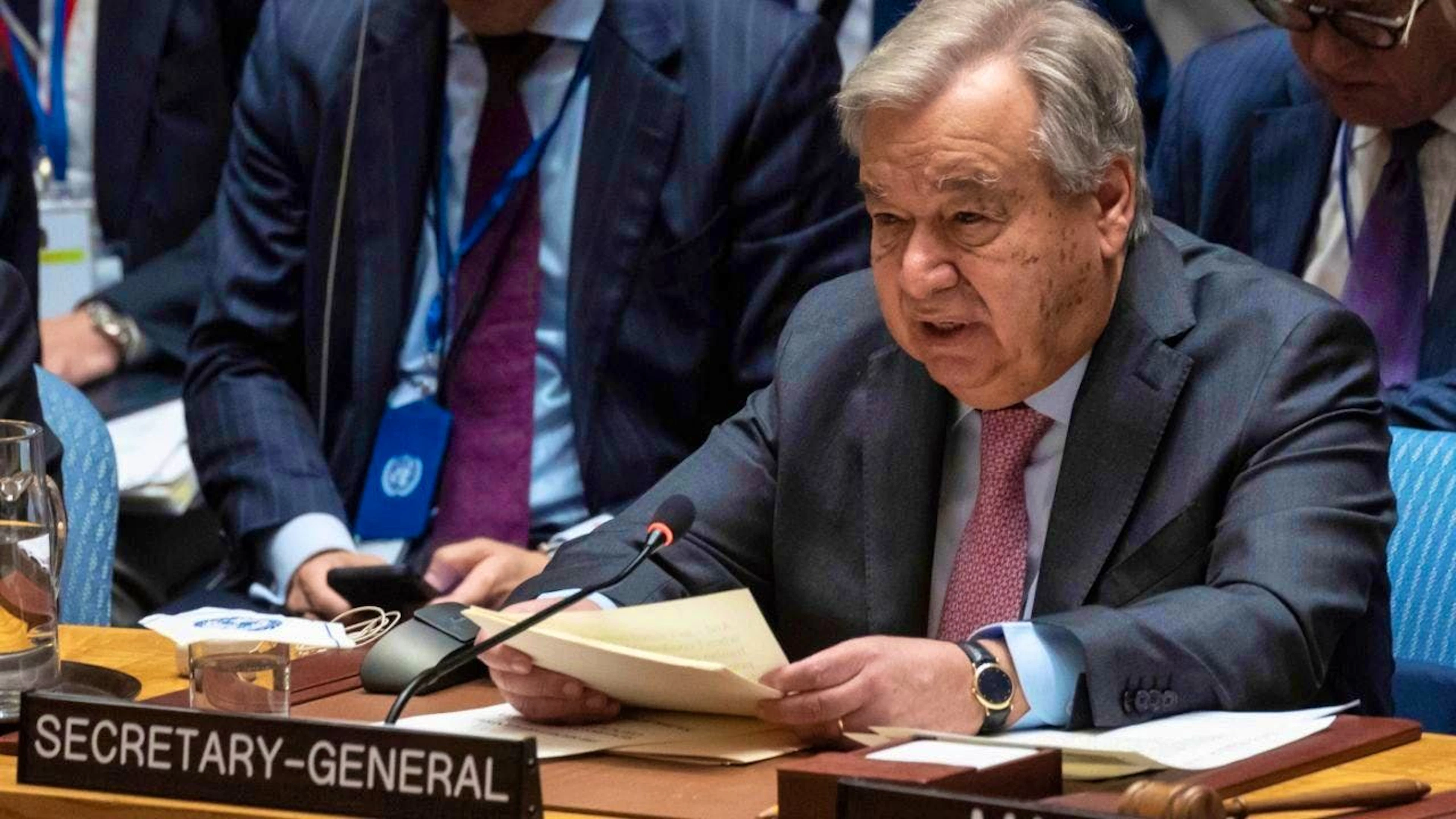ARCHIVE - United Nations Secretary-General Antonio Guterres speaks during a Security Council meeting at United Nations headquarters. Photo: Yuki Iwamura/AP/dpa