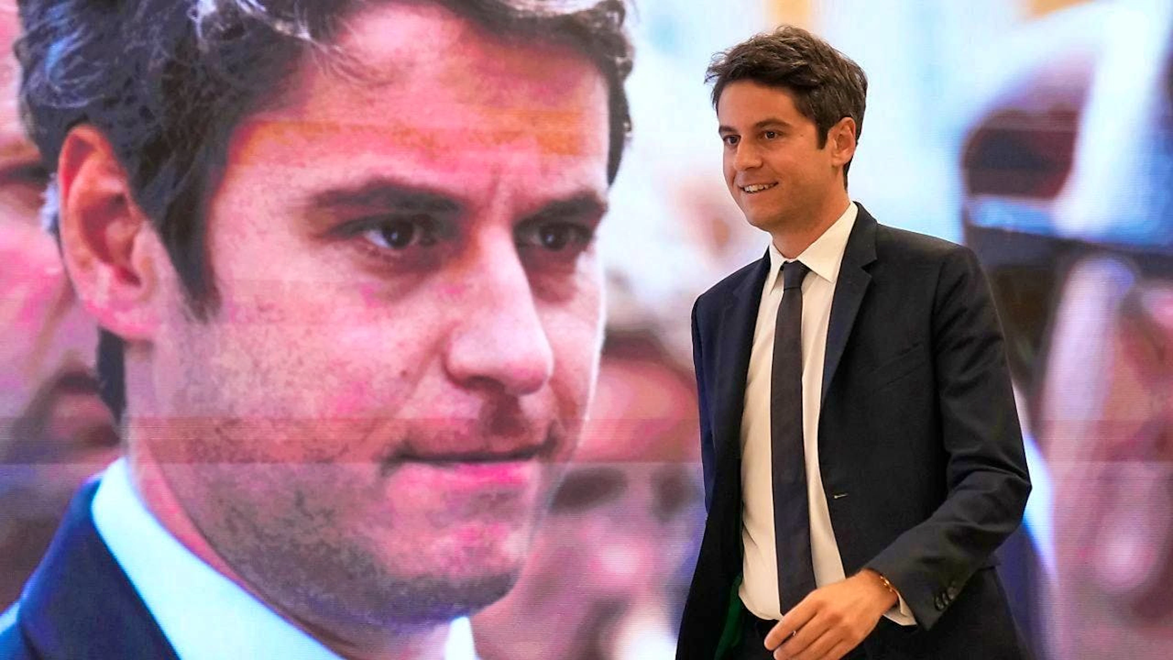 Gabriel Attal was the only candidate for parliamentary group leader. Photo: Christophe Ena/AP