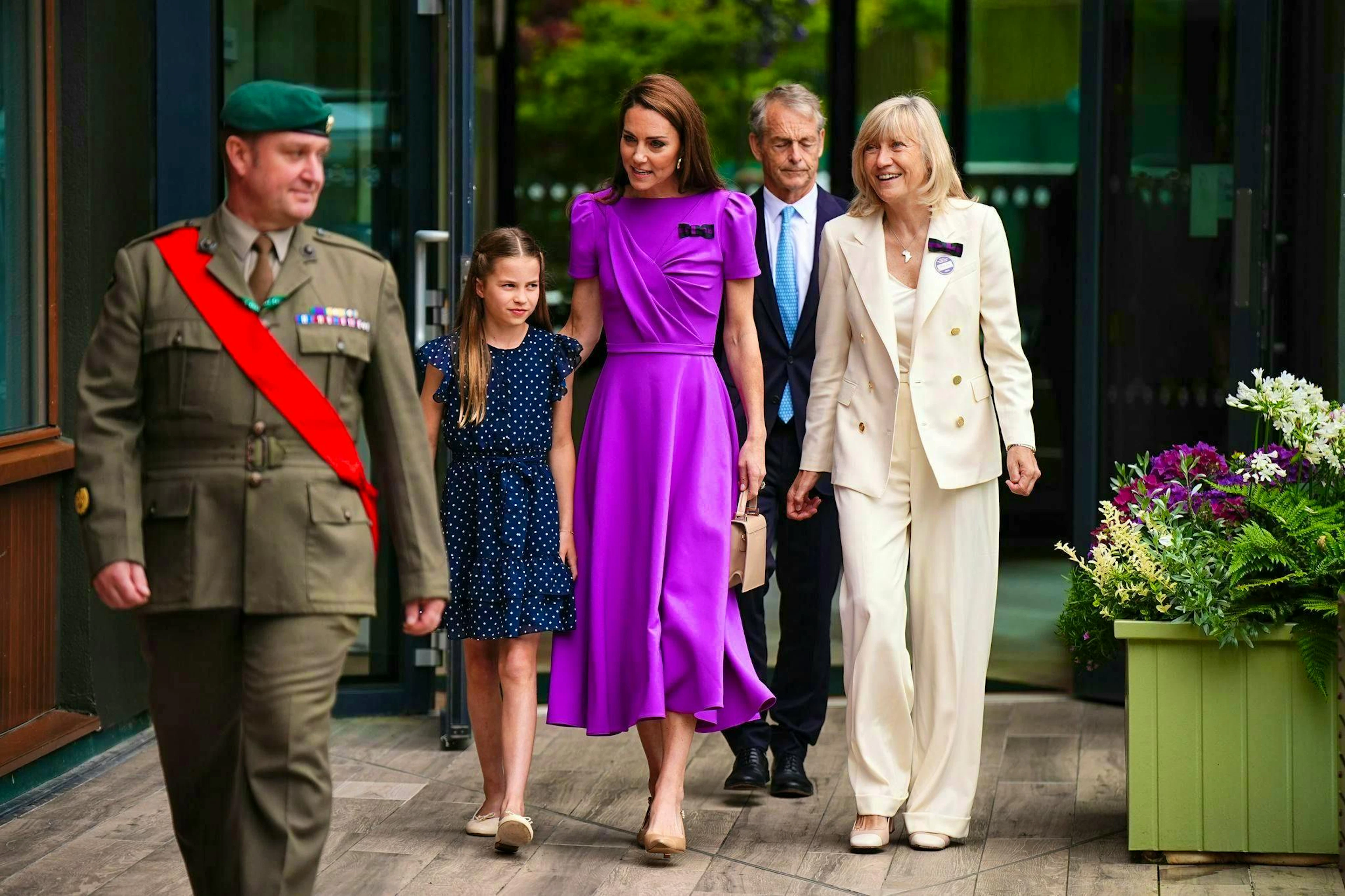 Second appearance after a long break: Princess Kate with her daughter.