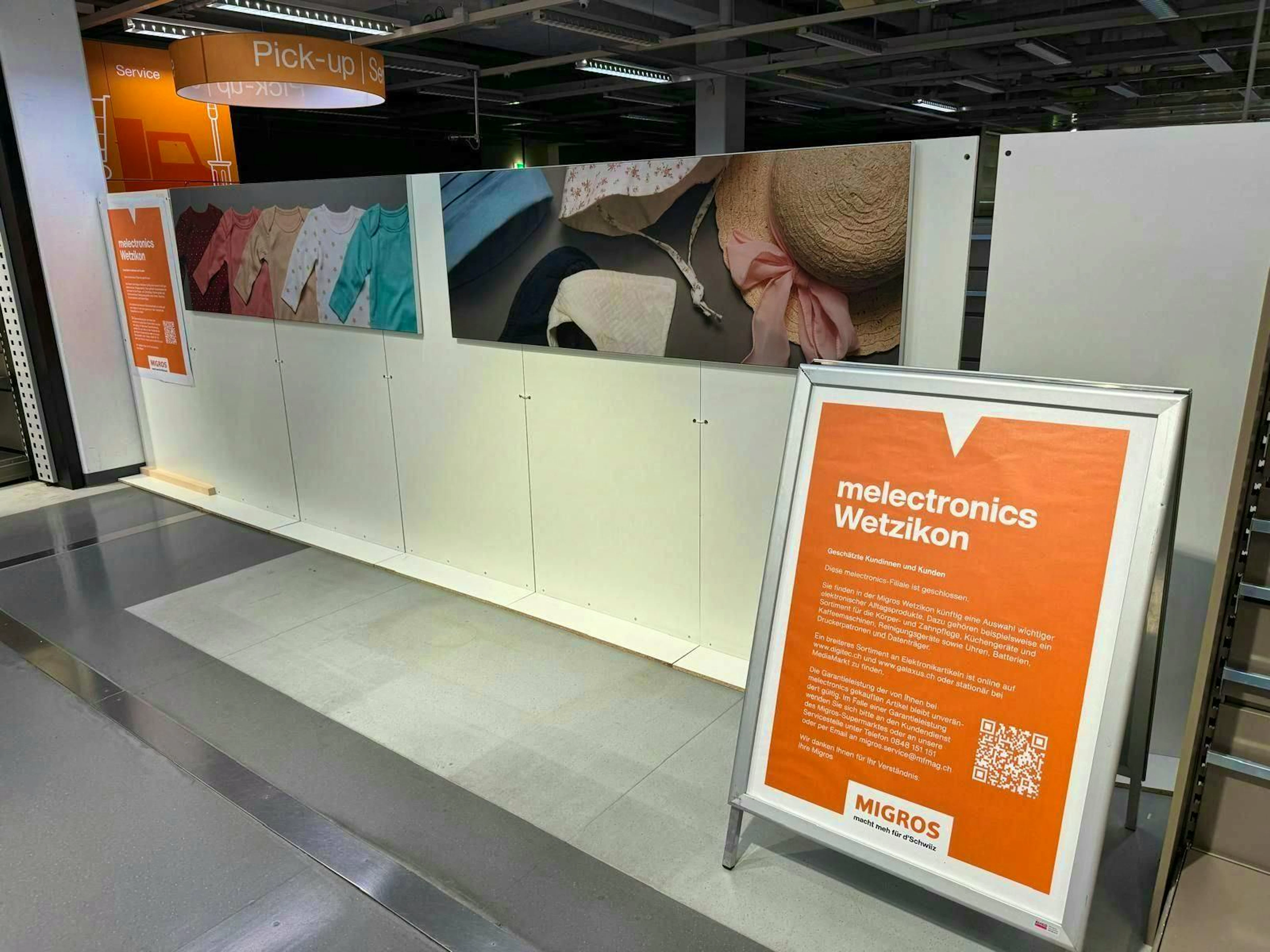 The Melectronics store in Wetzikon is already closed.