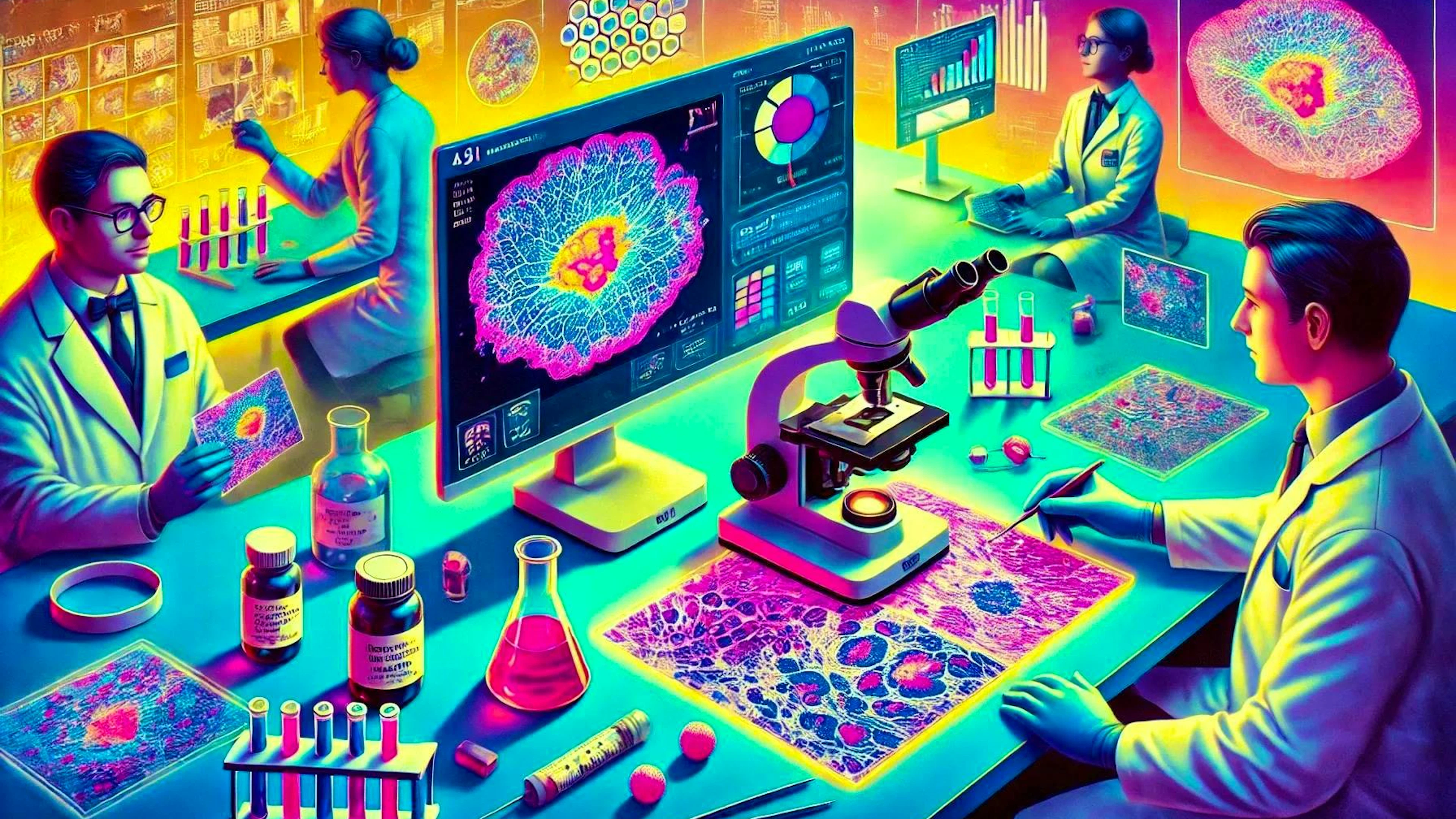 Symbolic image: A research team using AI for the early detection of breast cancer.