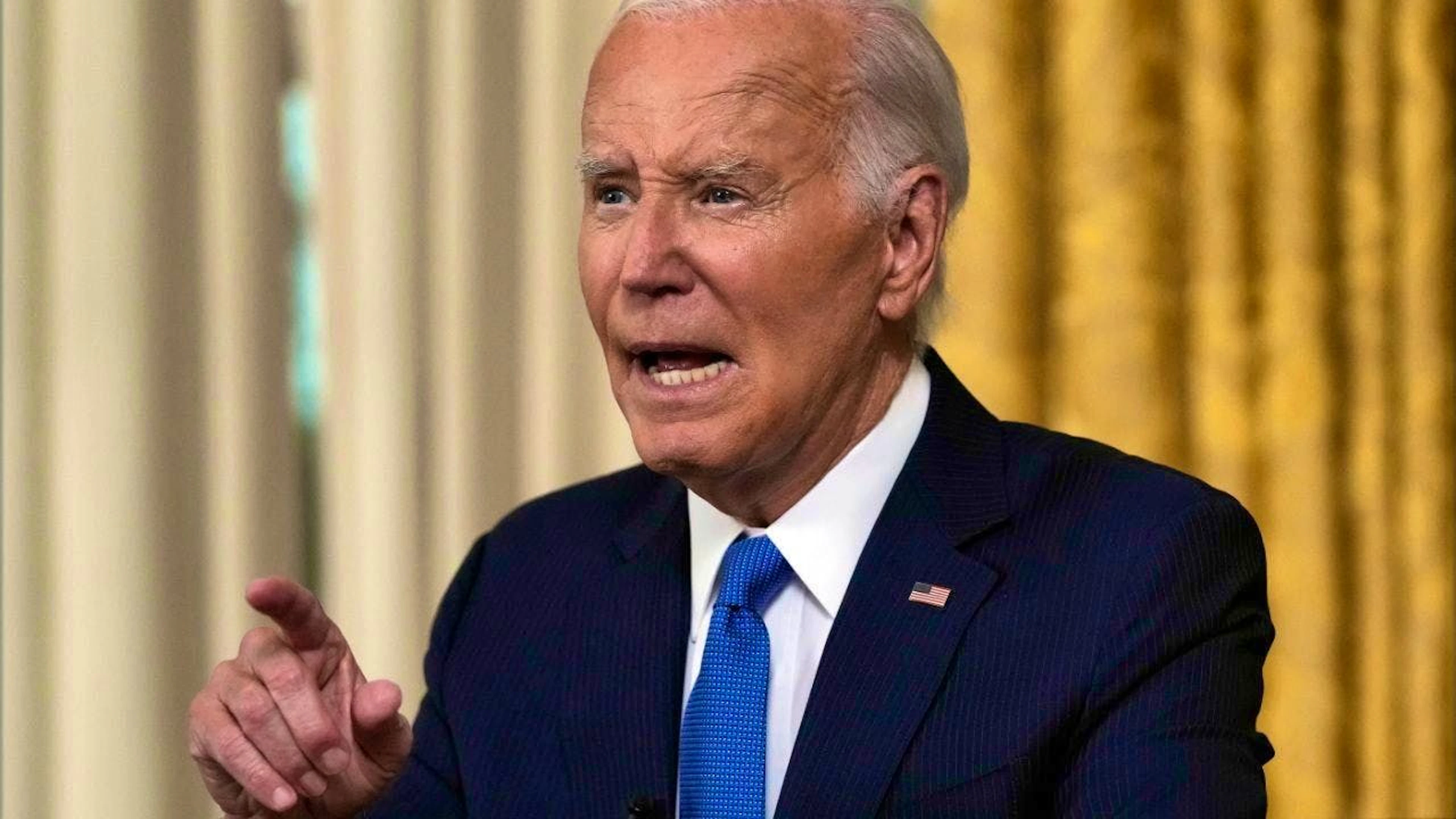 US President Joe Biden speaks in the Oval Office of the White House about his decision to abandon his candidacy for re-election as Democratic president. Photo: Evan Vucci/AP Pool/dpa