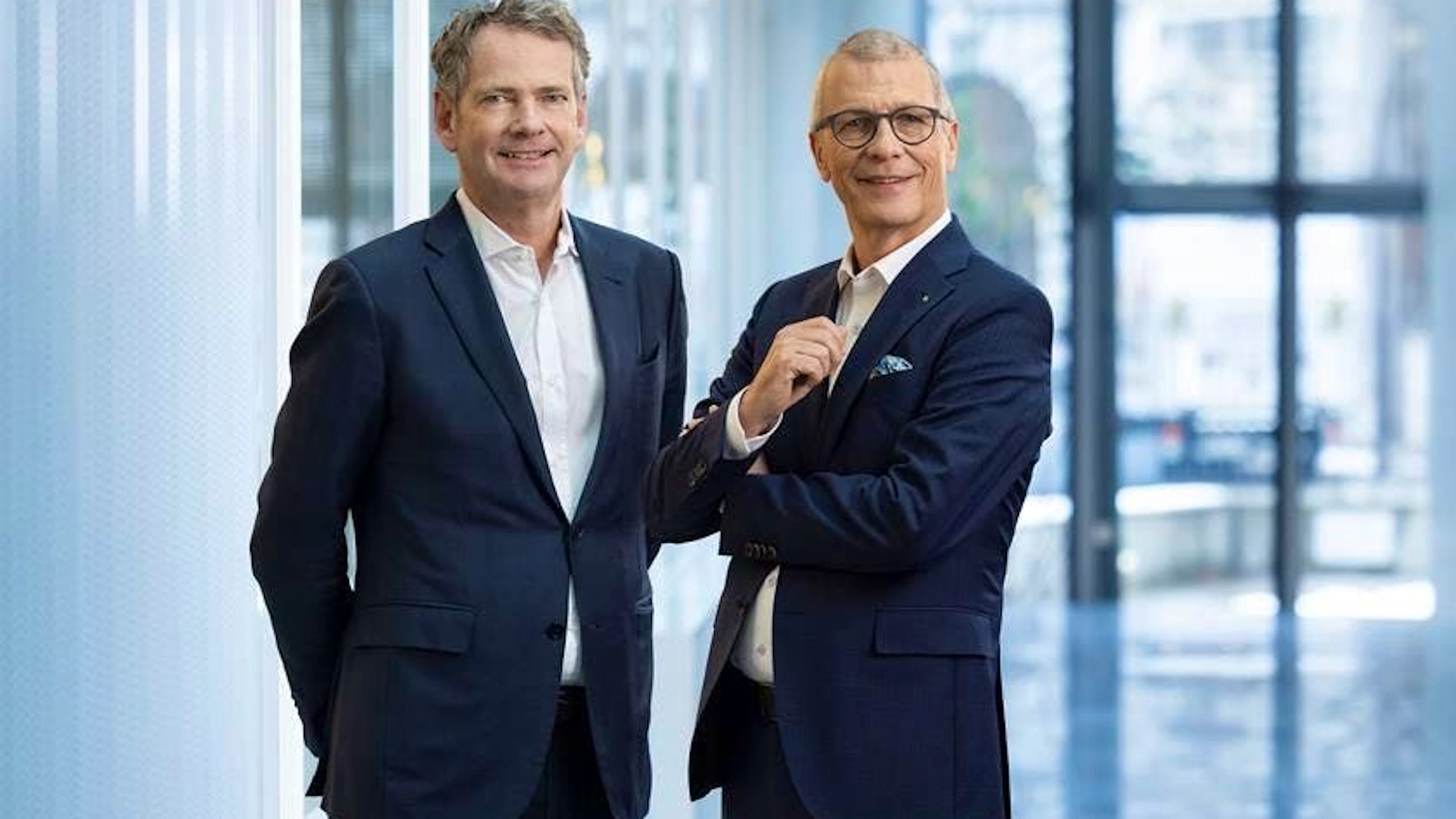 Il dimissionario Peter Fanconi, a sinistra, con il CEO Daniel Fust