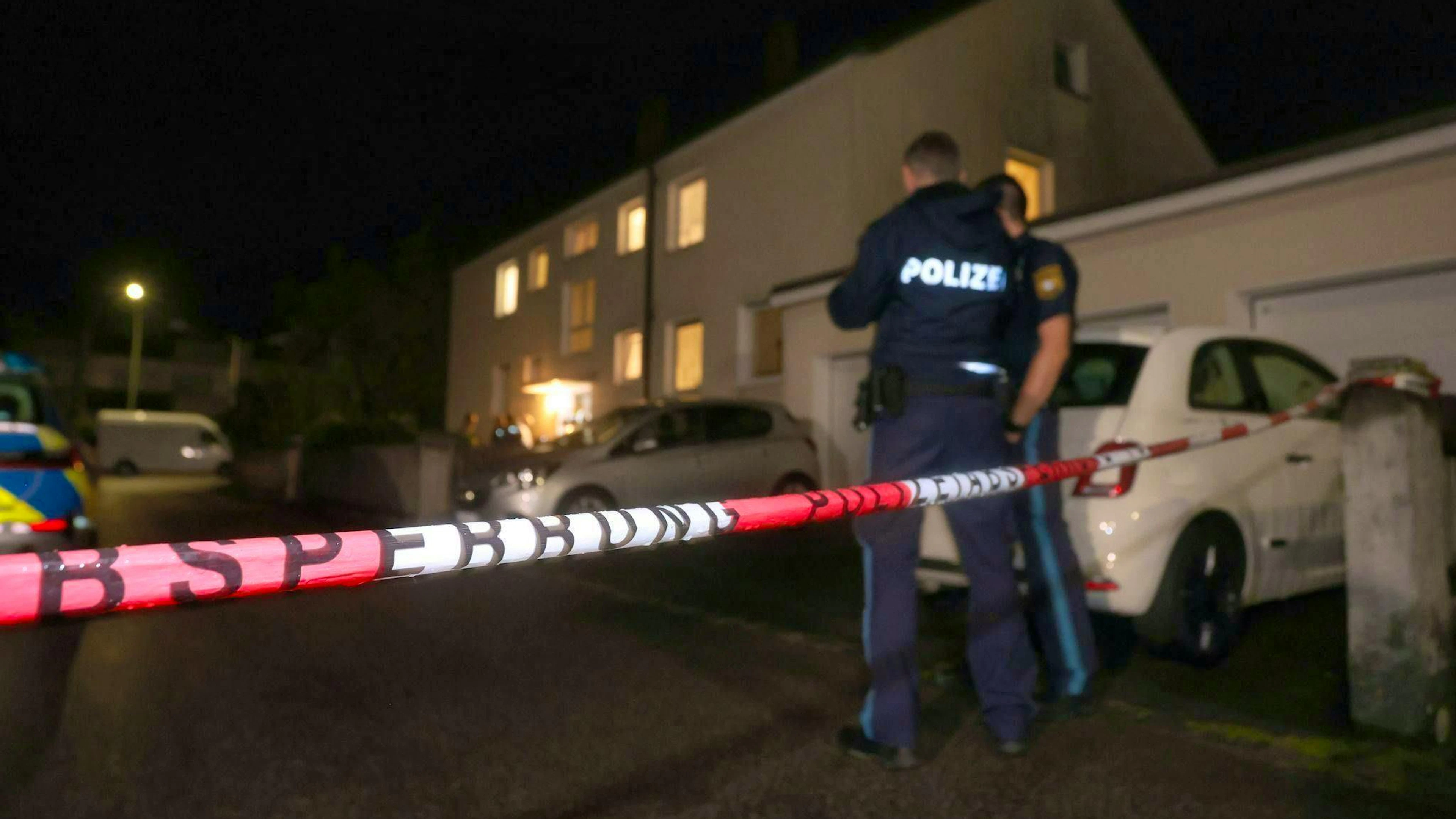 Three people were shot dead in an apartment building in Langweid (Augsburg district) a year ago. (archive photo)