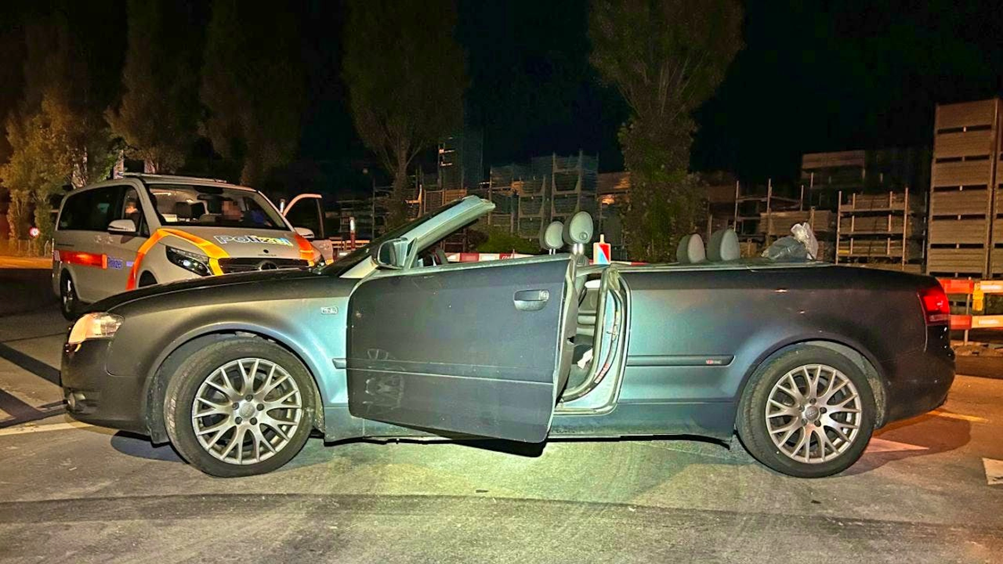 A 32-year-old fled from the police in his car.
