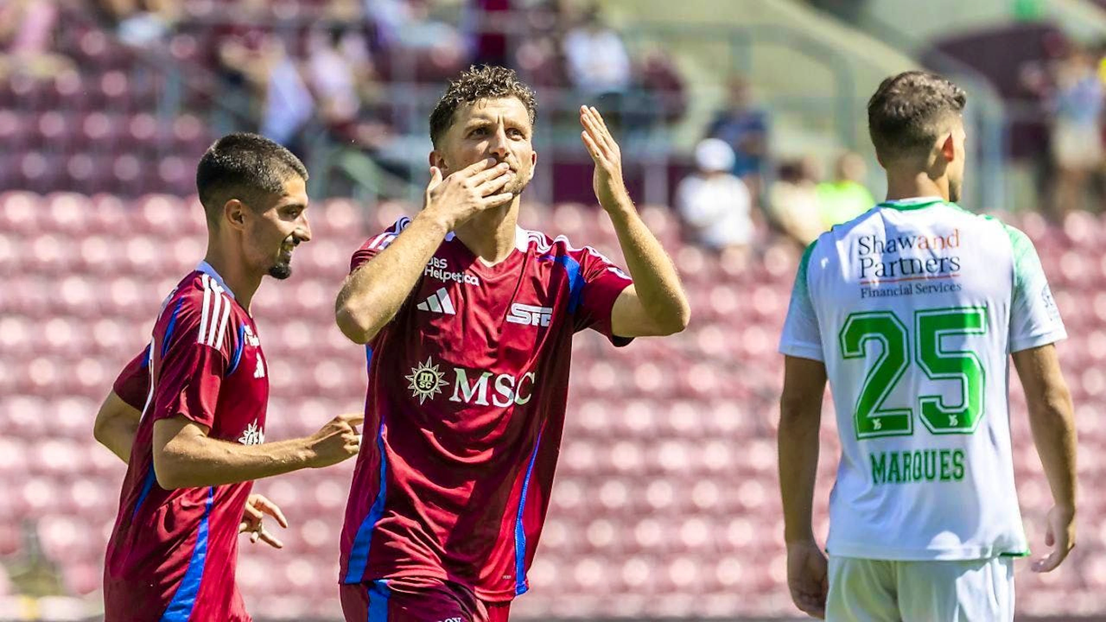 Miroslav Stevanovic scored for Servette for the second time this season
