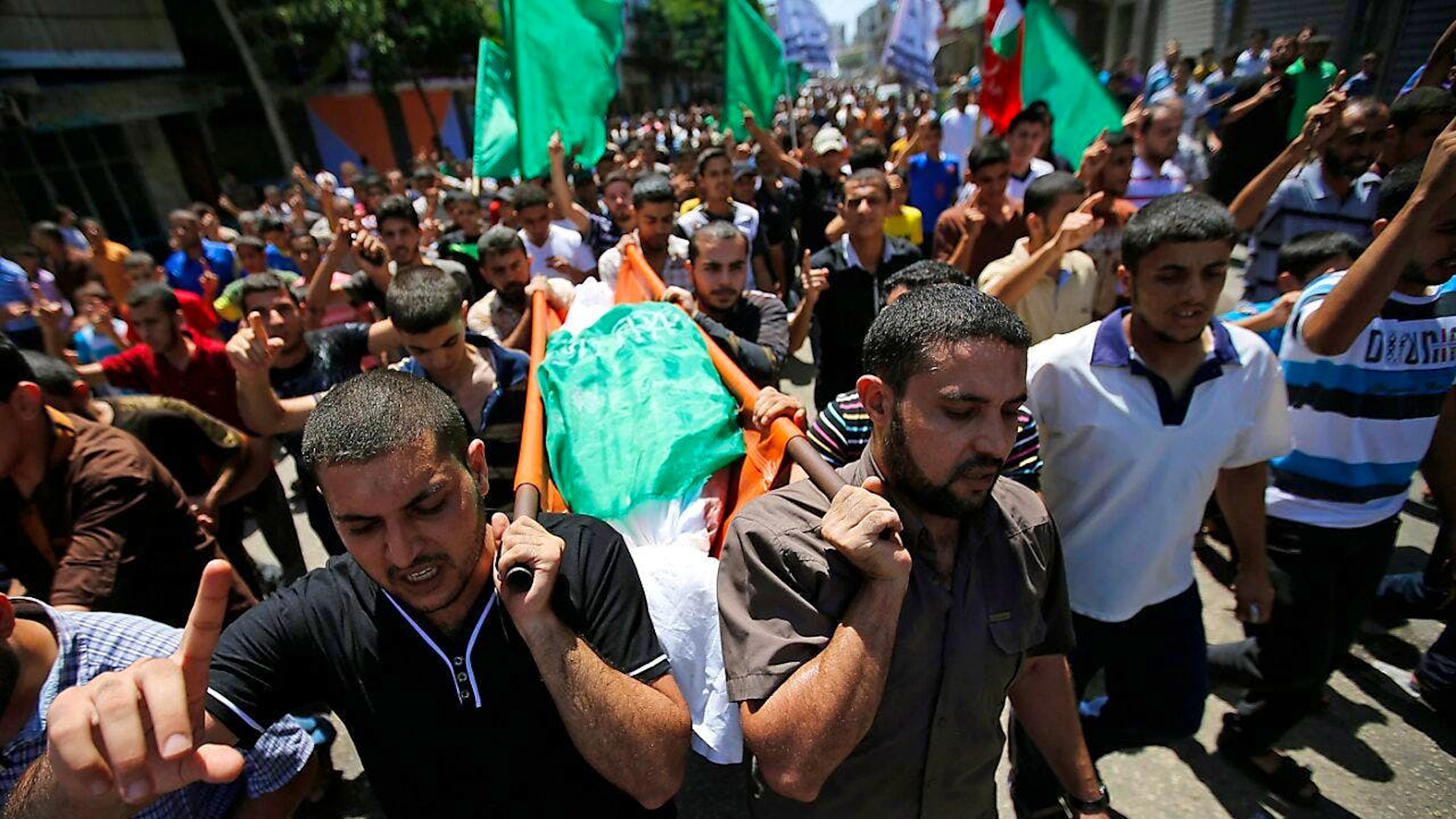 I funerali di Mohammed Deif