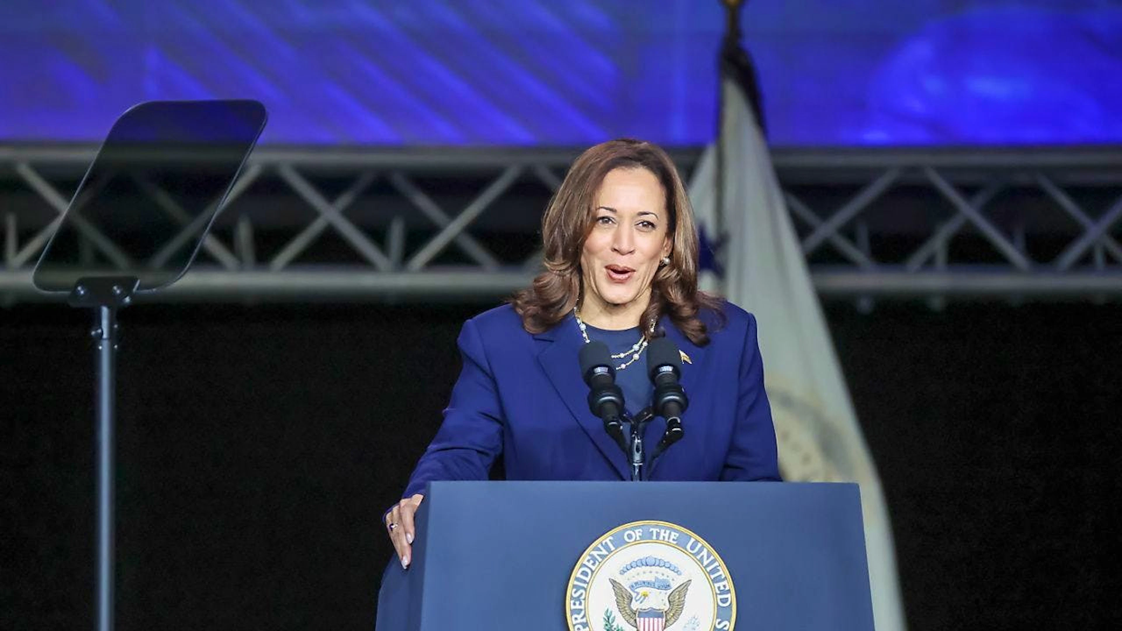 La vicepresidente degli Stati Uniti Kamala Harris.