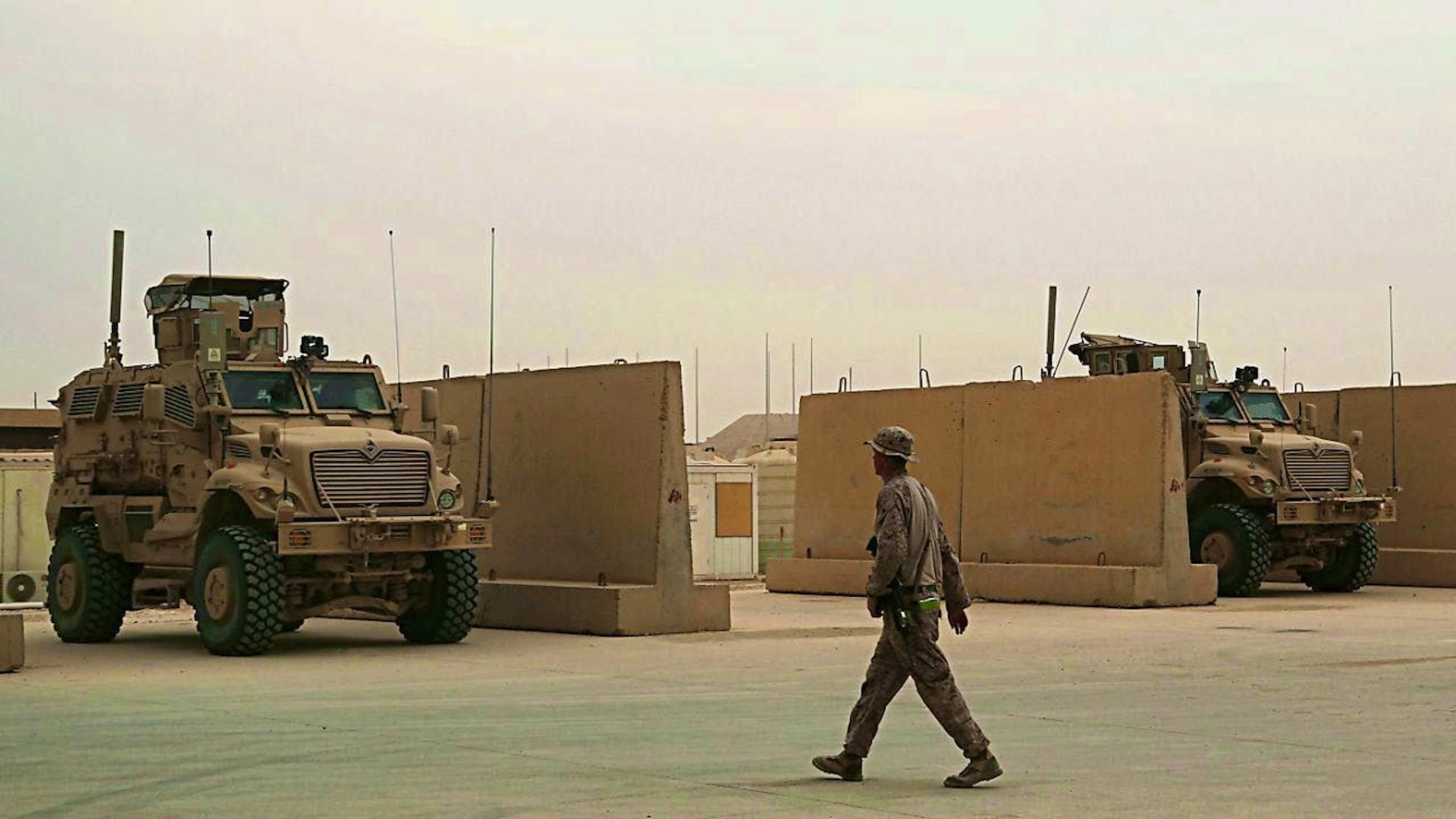 ARCHIVE - US soldiers at the Ain al-Asad airbase in Iraq. Photo: Khalid Mohammed/AP/dpa