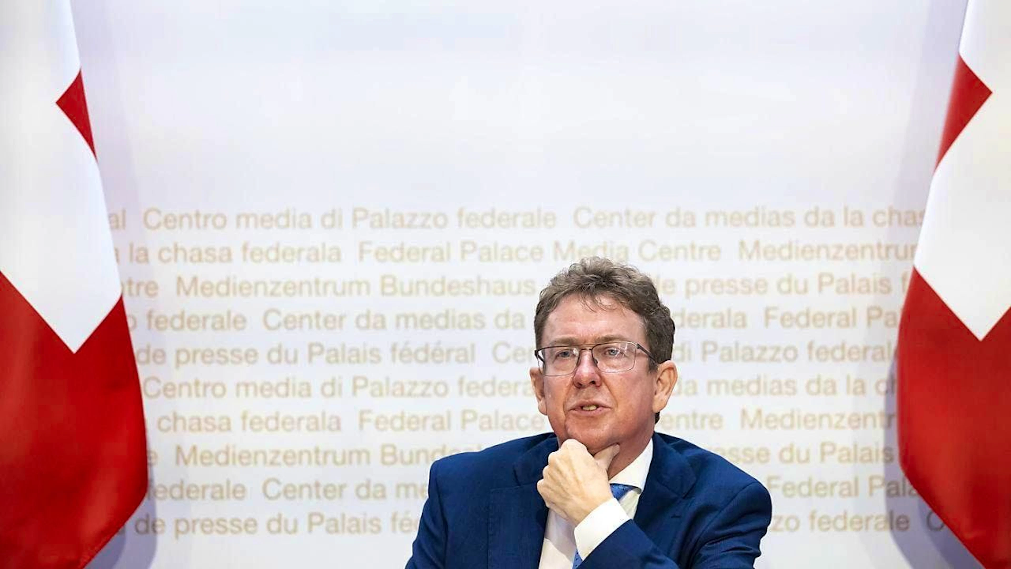On Wednesday, Energy Minister Albert Rösti explained the Federal Council's plan to remove the ban on nuclear power plant construction from the law. (archive image)
