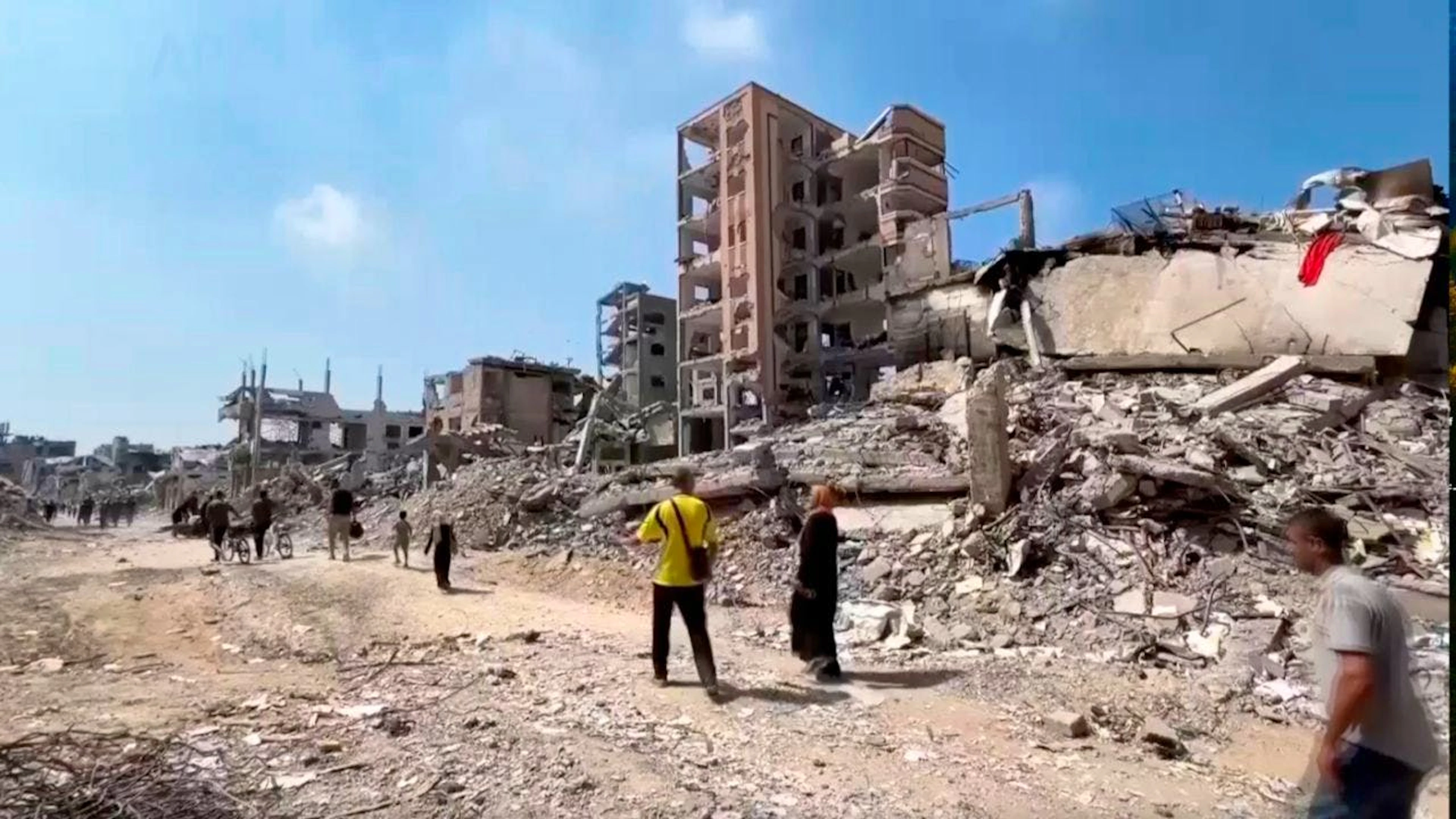 Les dommages aux bâtiments couvrent au total 58 km2, soit environ 16% du territoire de la bande de Gaza (archives).