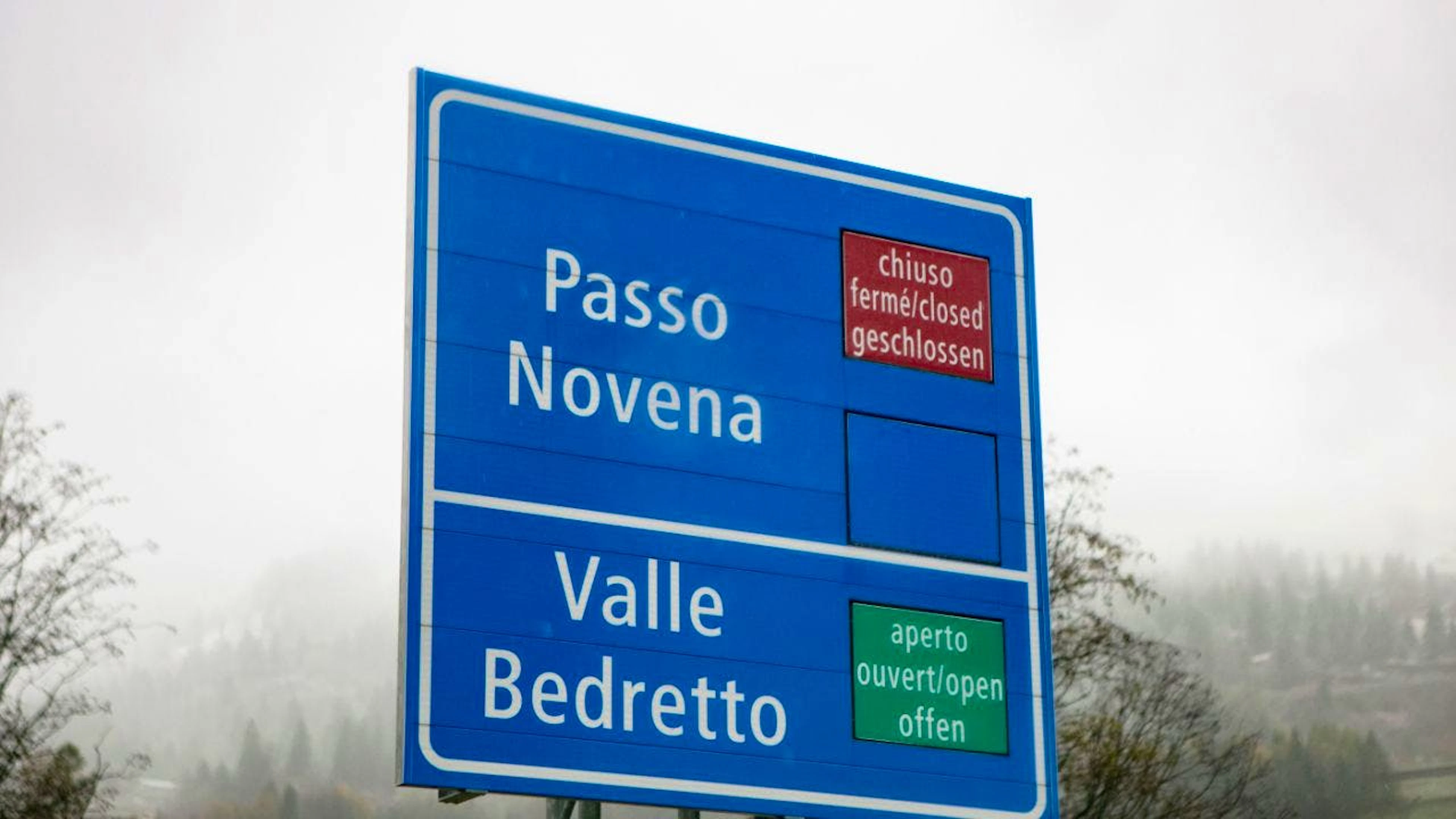 Il passo della Novena è tra i valichi chiusi a causa della neve (foto d'archivio).