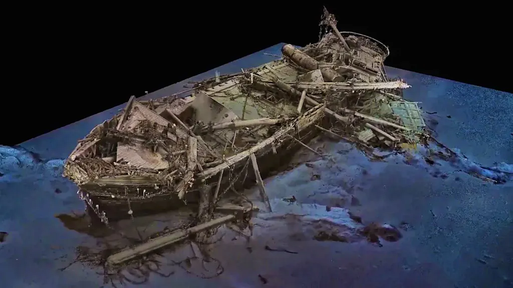 Incredible pictures show 100-year-old Shackleton wreck