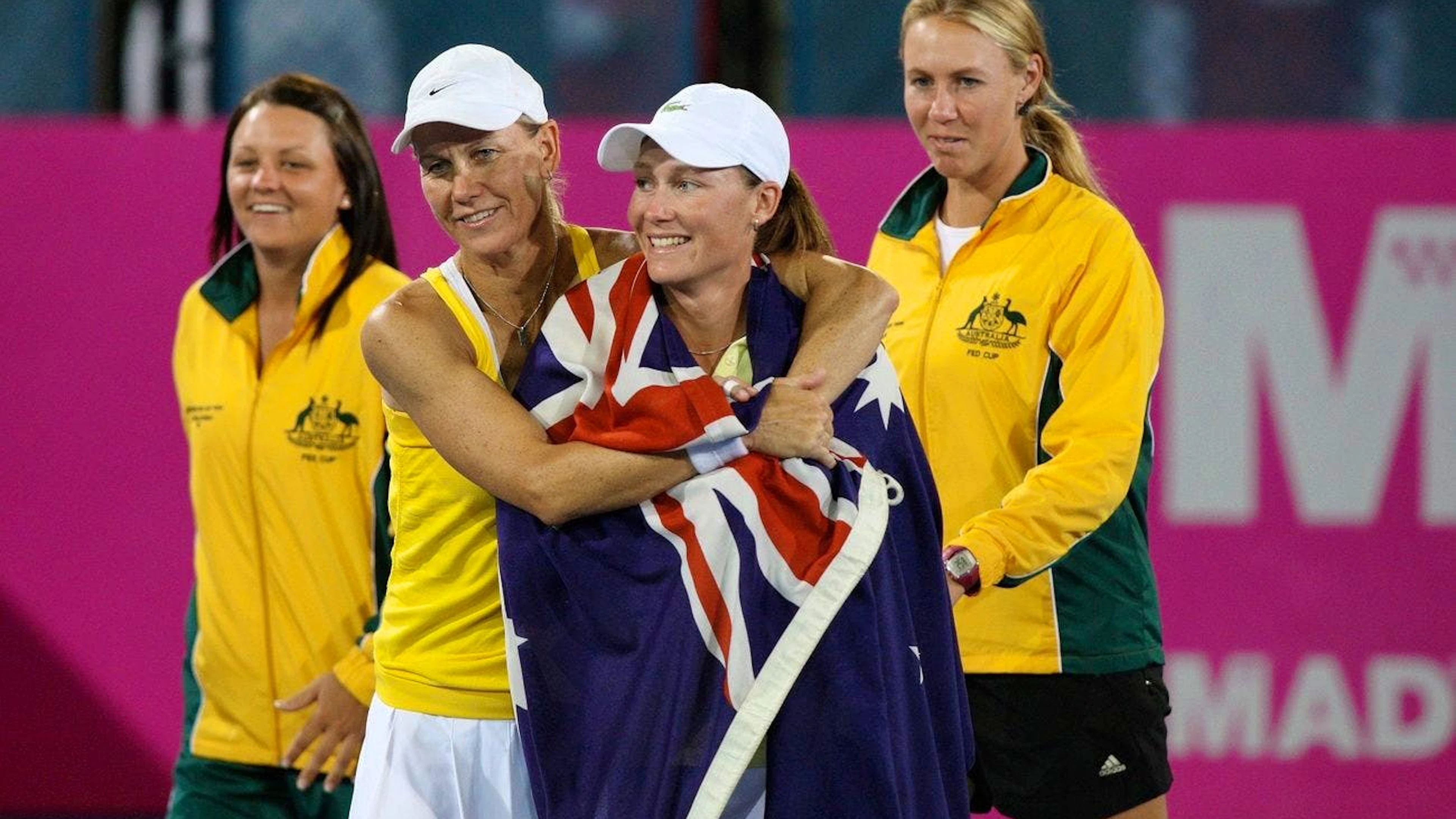 Samantha Stosur, destra, e Rennae Stubbs nel 2010.
