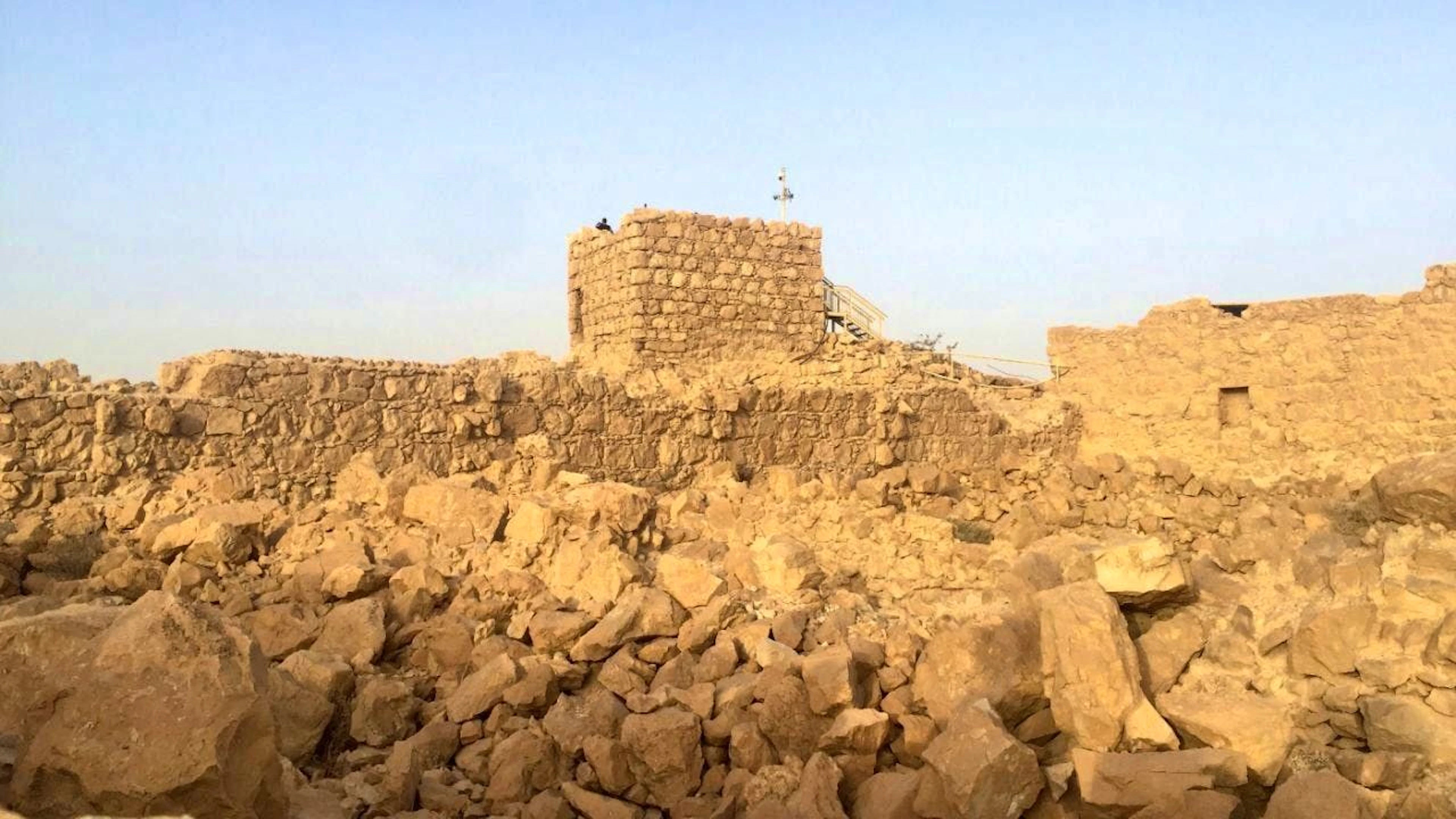 The ancient rock fortress of Masada on the Dead Sea. Photo: Sara Lemel/dpa