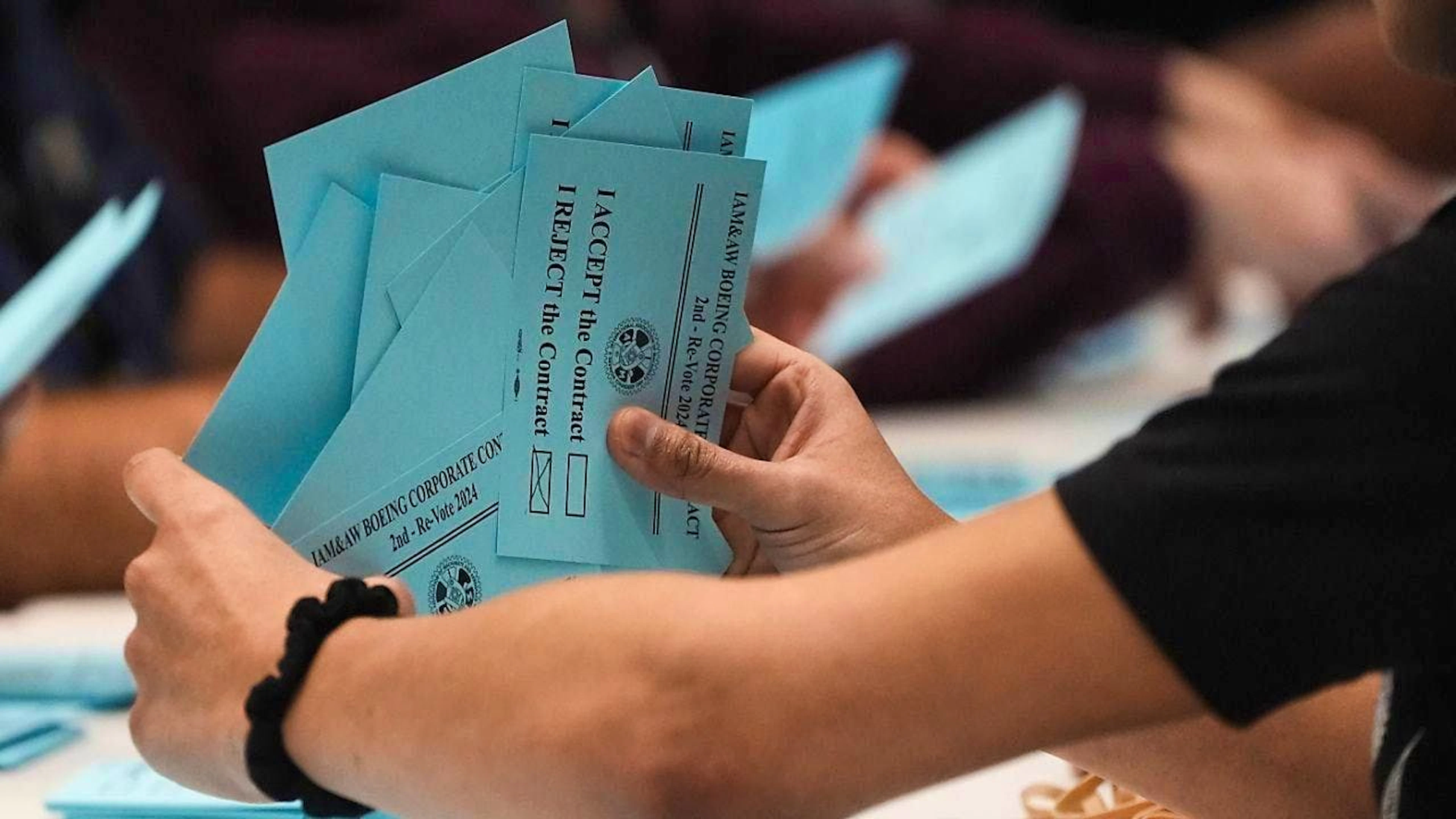 Tens of thousands of Boeing workers have ended their strike. They accepted the airplane manufacturer's latest offer of a 38 percent increase in income over a period of four years.