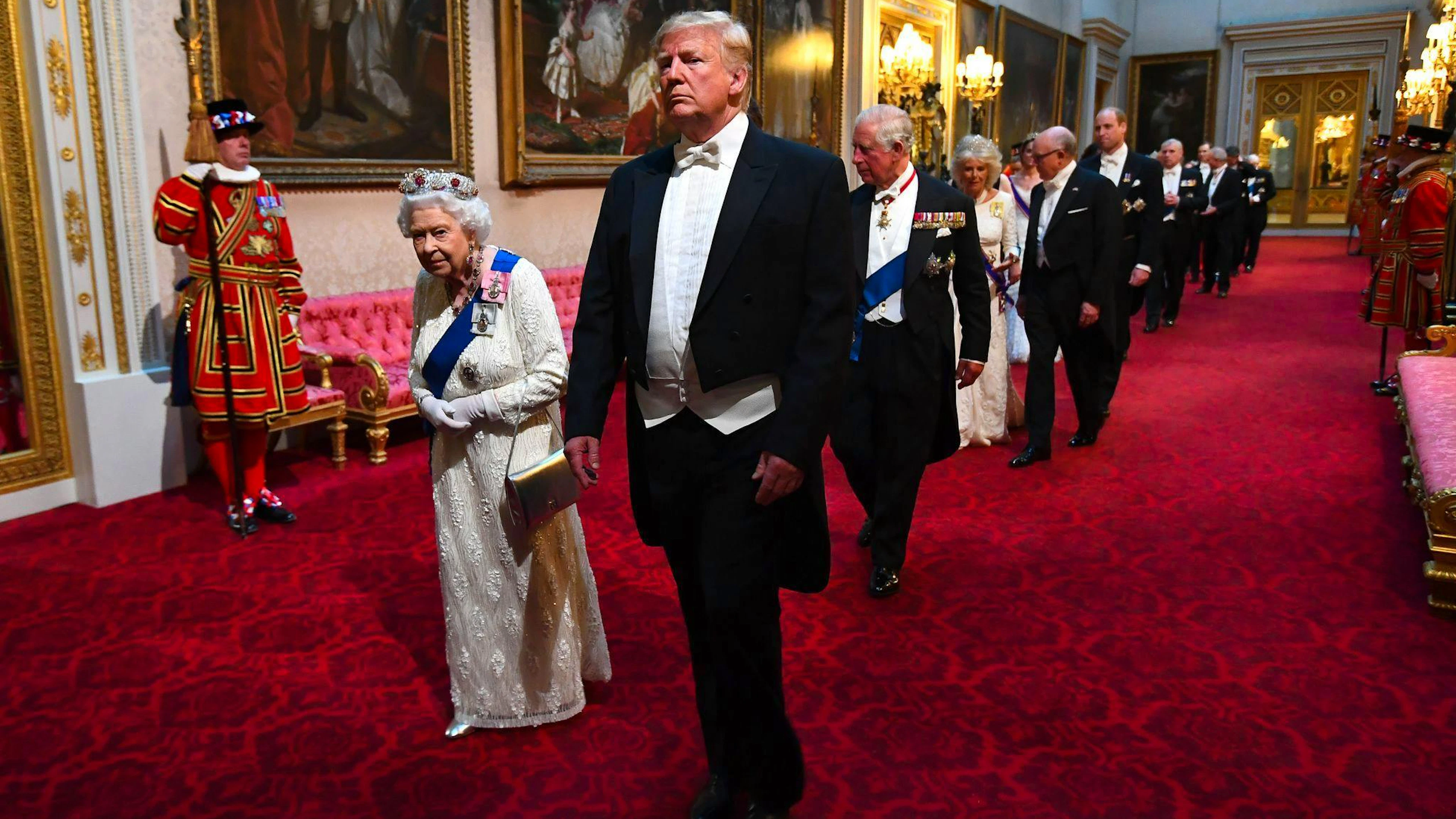 Die gestorbene Queen soll nicht sehr angetan von Trump gewesen sein. (Archivbild)
