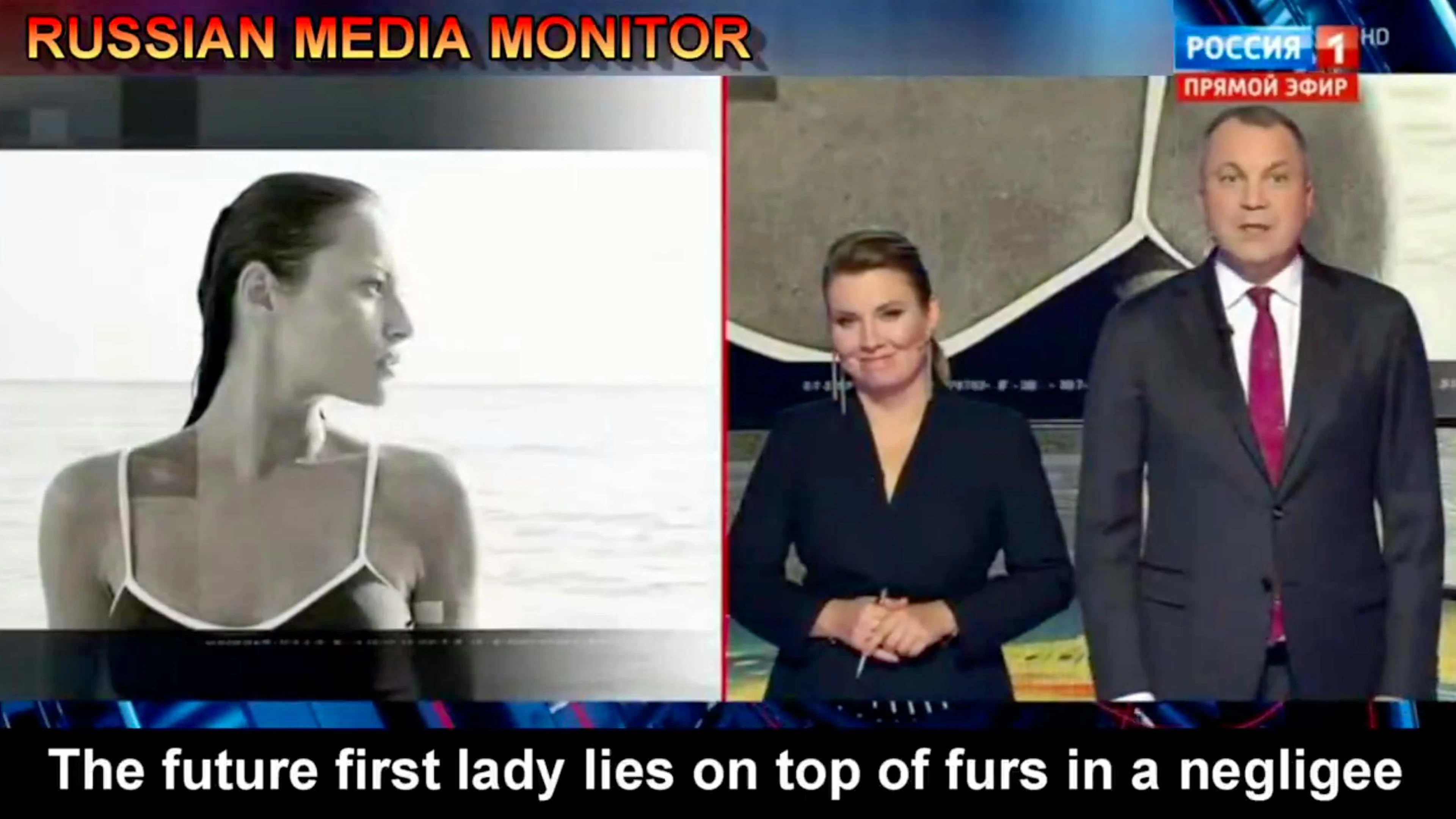 Das russische TV zeigte Bilder eines Fotoshootings vom Januar 2000.