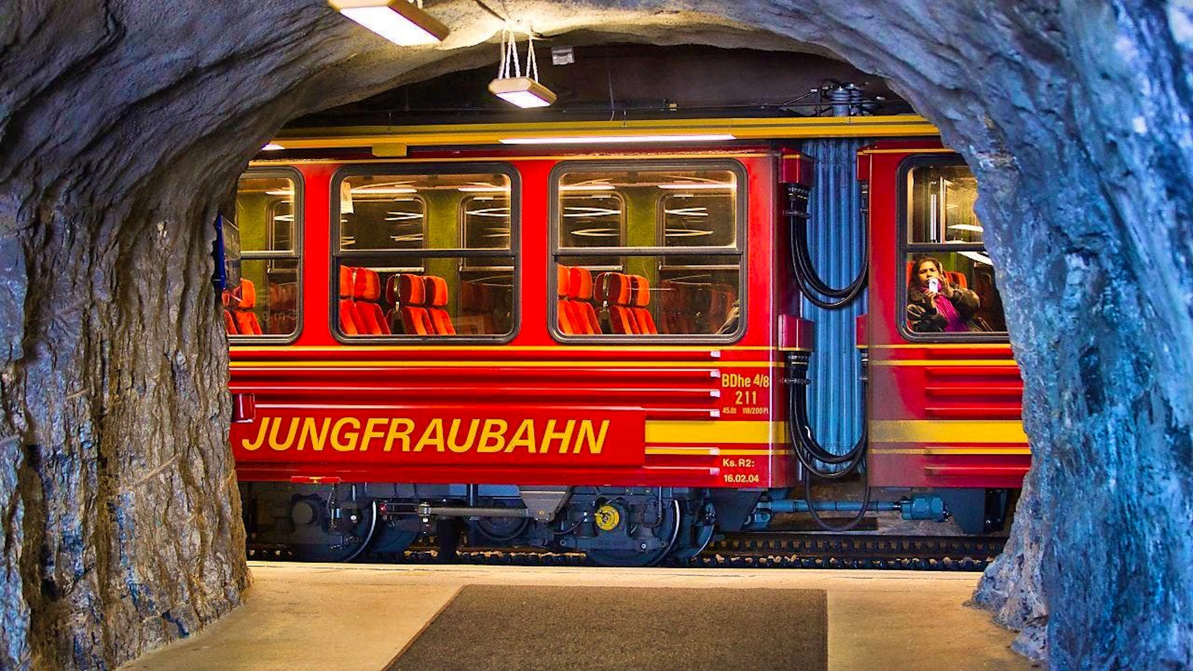 The Jungfrau Railway comes to a standstill on Tuesday.