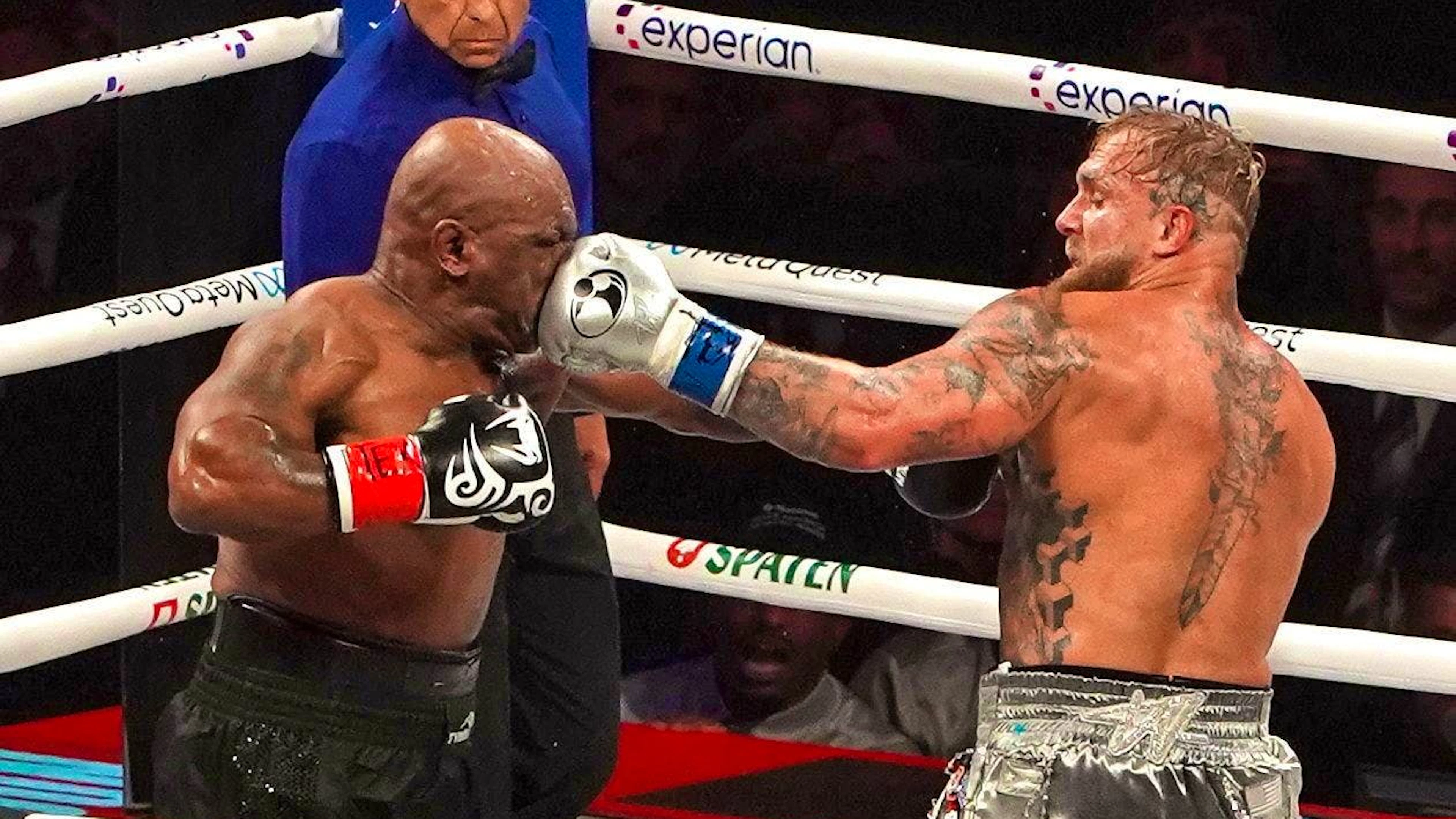 Tyson has to digest some hard punches.