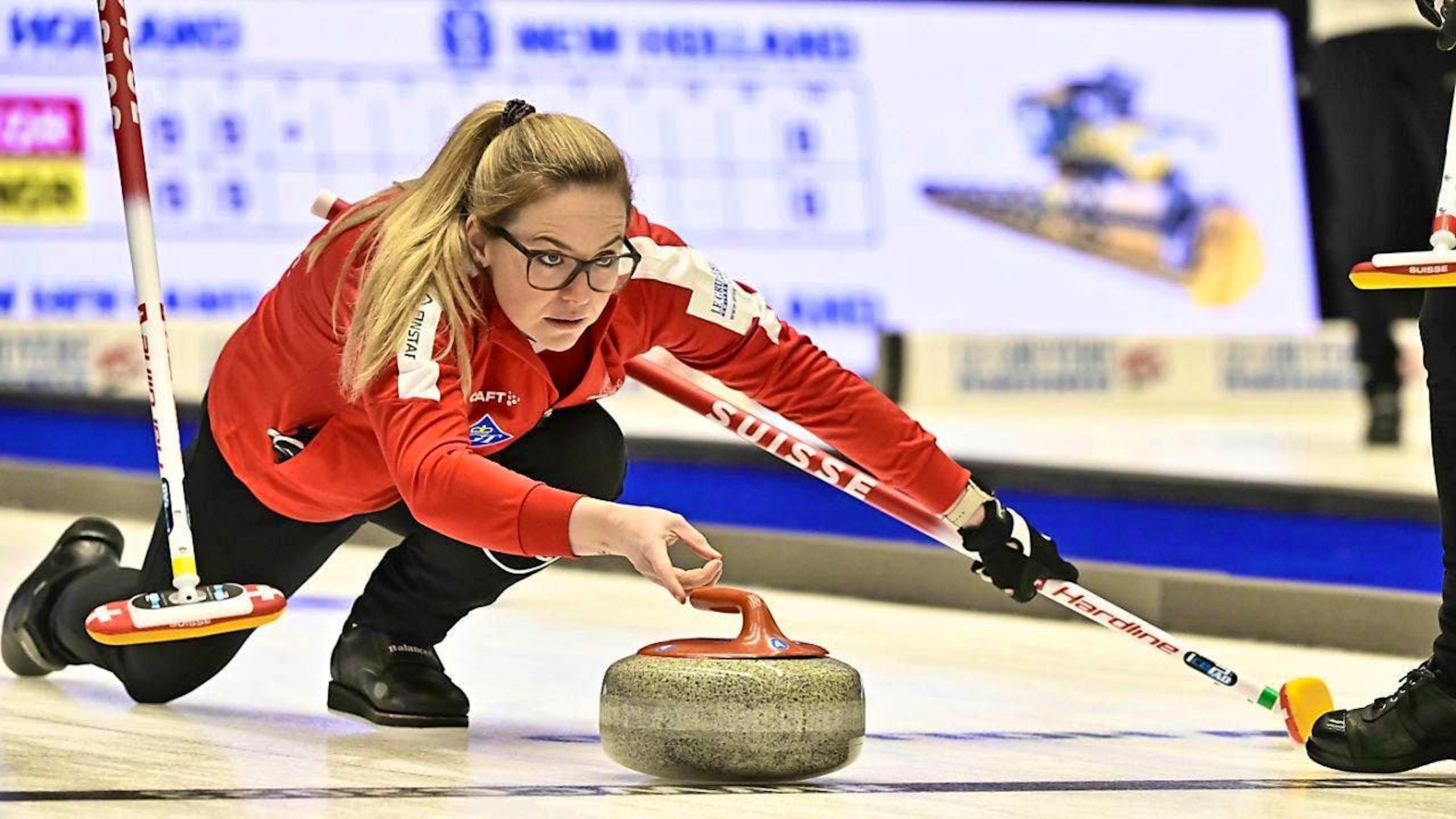 Alina Pätz with finesse when delivering stones (archive photo)