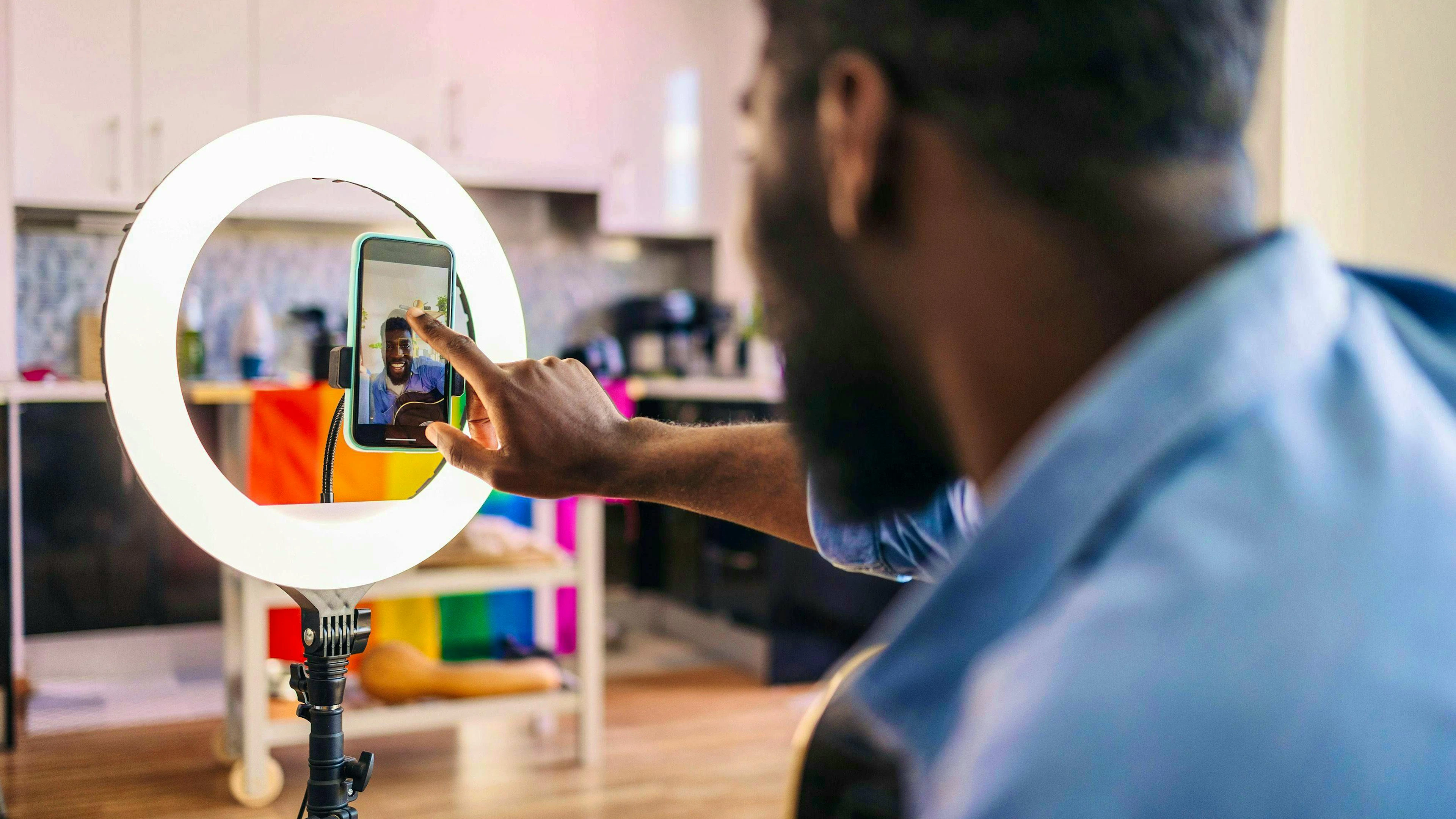 A ring light can help, but often looks artificial