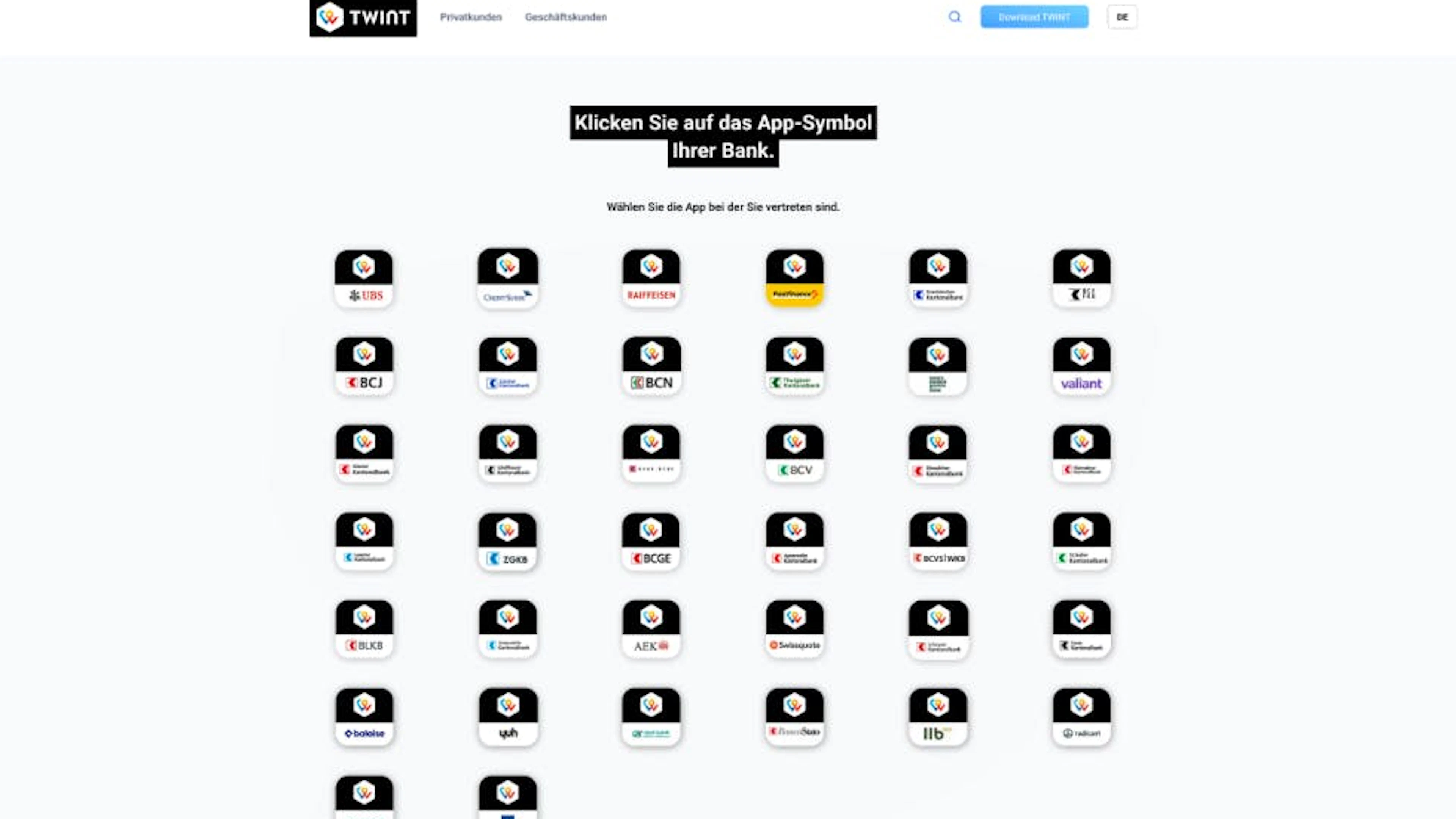 Les victimes reçoivent un lien menant à ce site web imitant Twint.