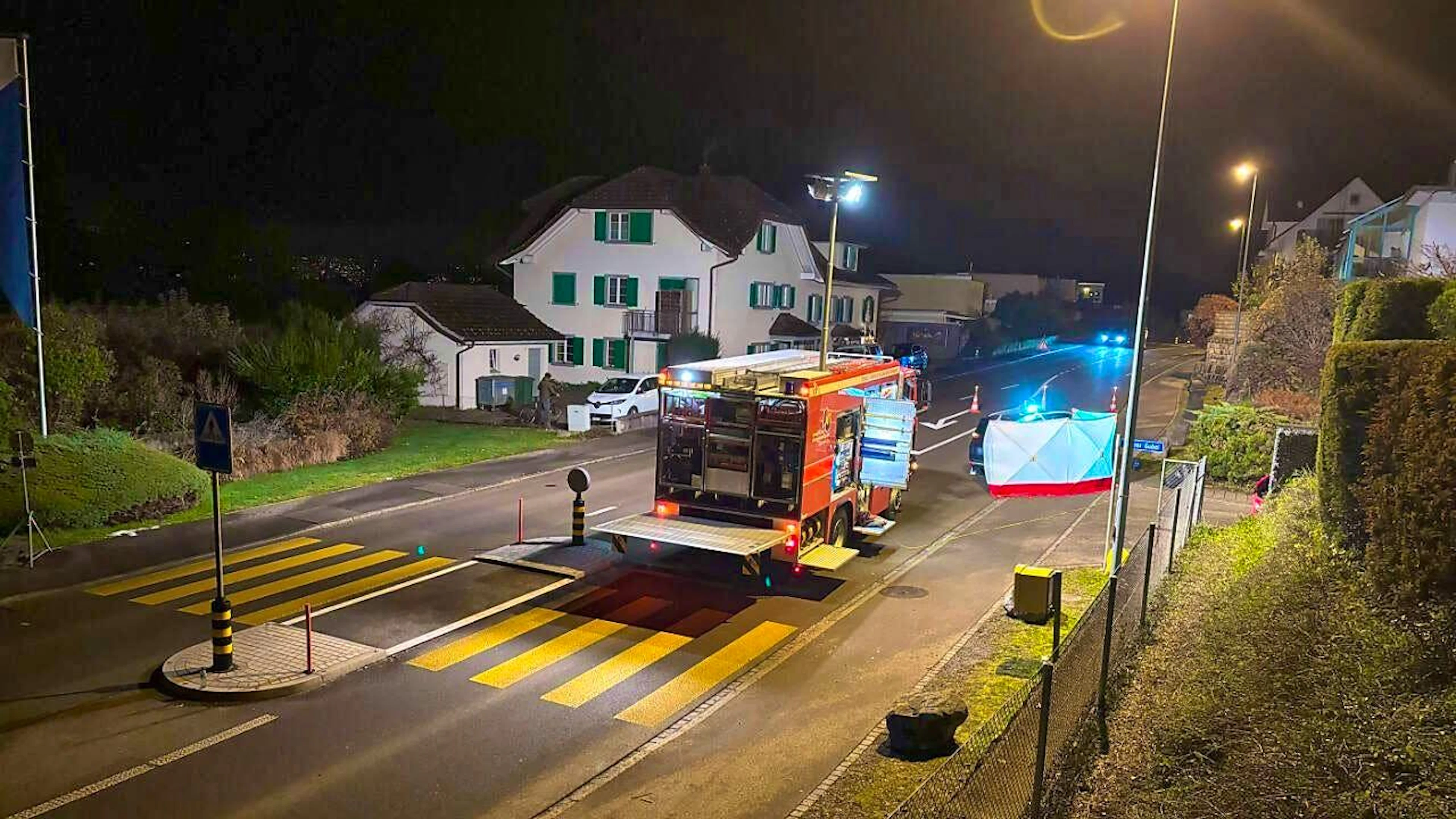 A pedestrian was hit and fatally injured by a car in Rapperswil-Jona.