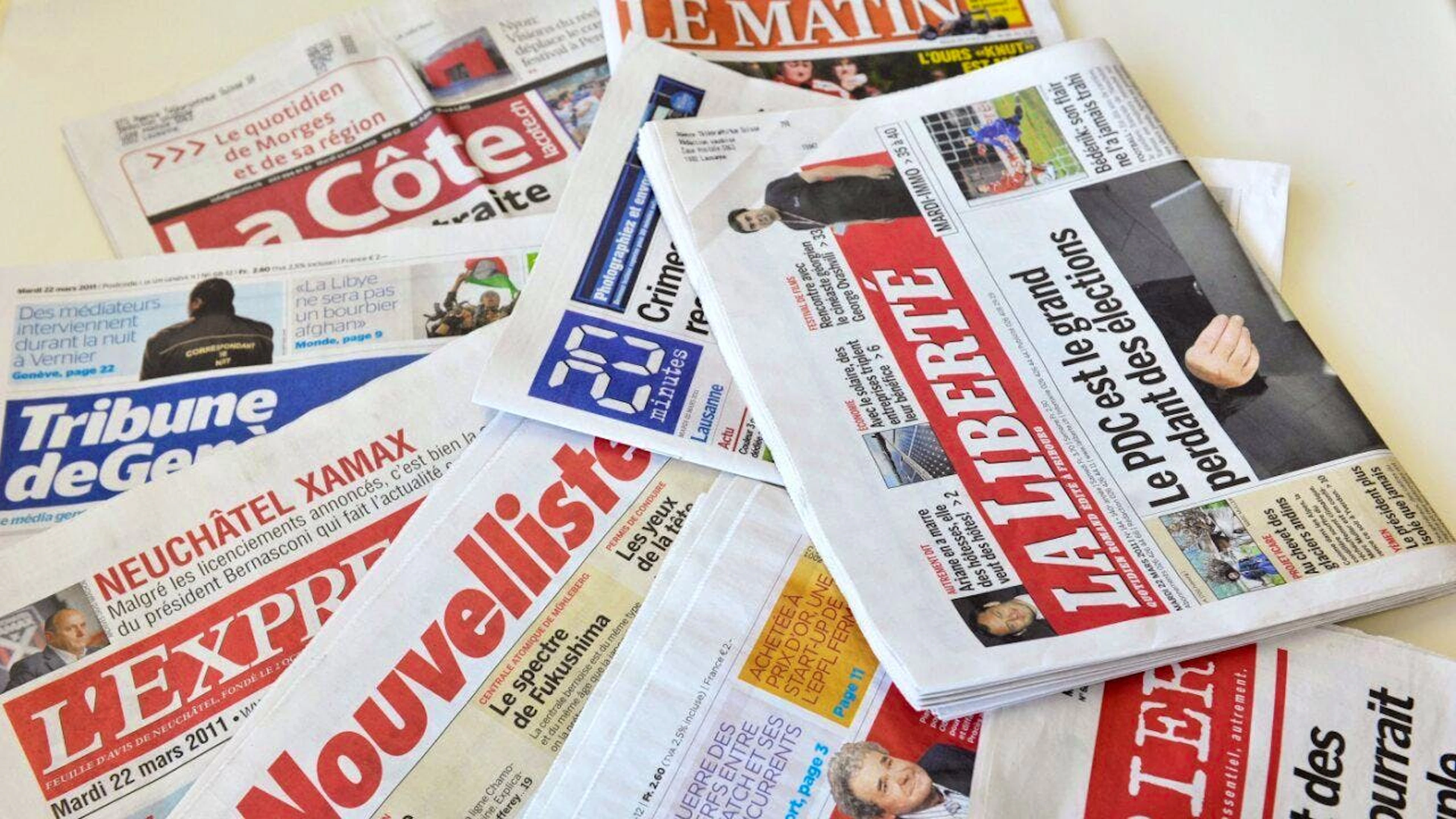 Le Parlement soutient une aide financière pour la presse locale (archives).