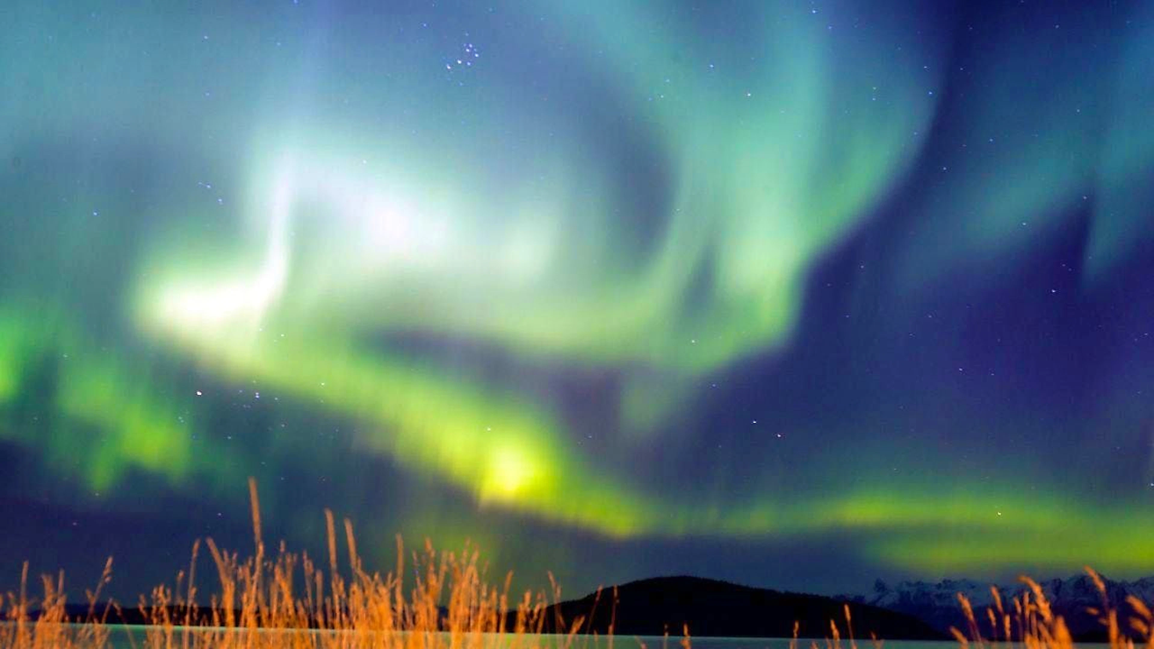 Auroras are often visible as green curtains. (archive image)