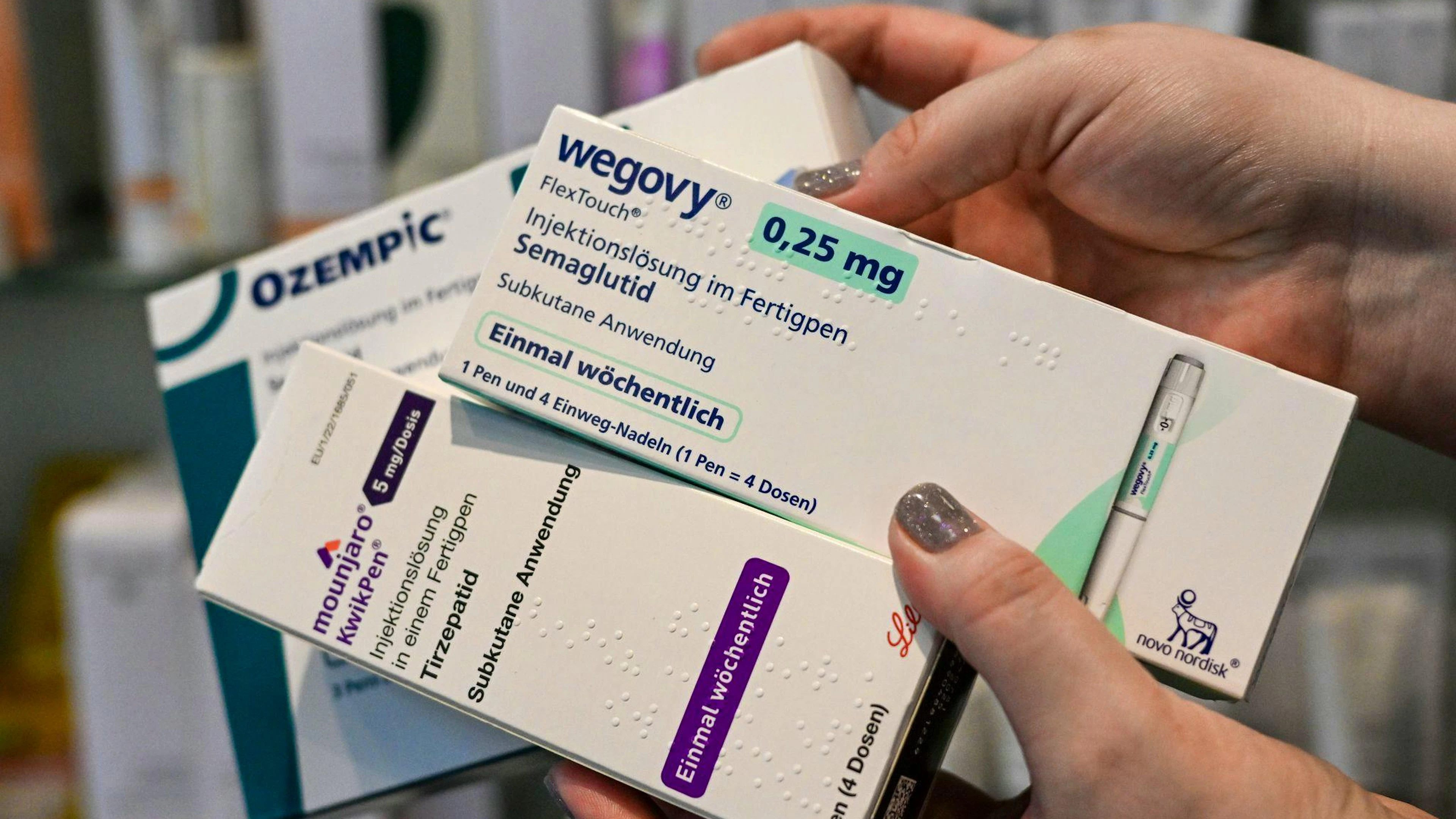 «Wegovy», «Ozempic» und «Mounjaro» heissen Spritzen gegen Übergewicht und zur Behandlung von Typ-2-Diabetes. (Archivbild)
