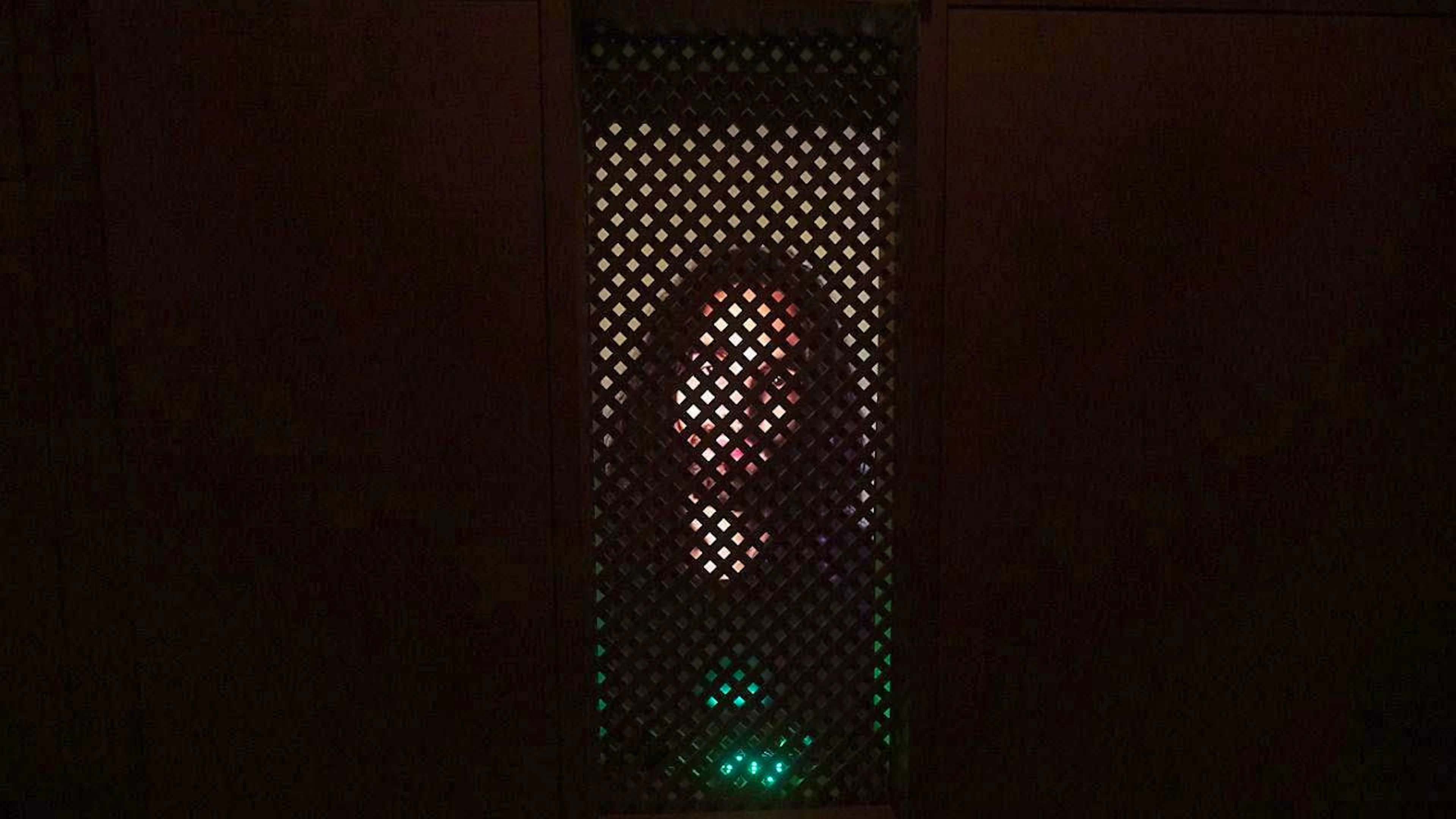 The confessor Jesus equipped with artificial intelligence in the Lucerne art installation.