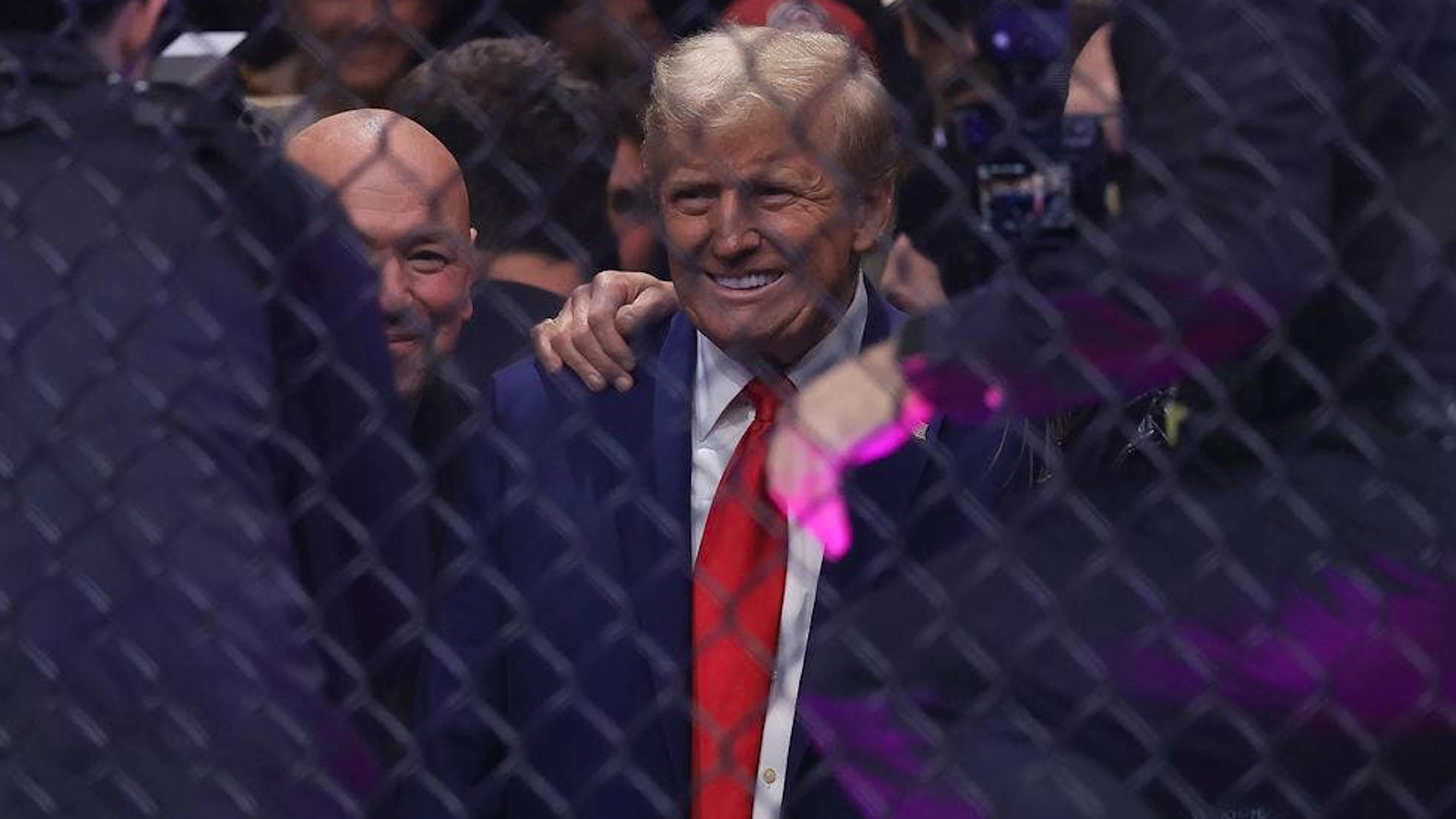 Donald Trump am 16. November 2024 bei einer Kampfsport-Veranstaltung in New York.